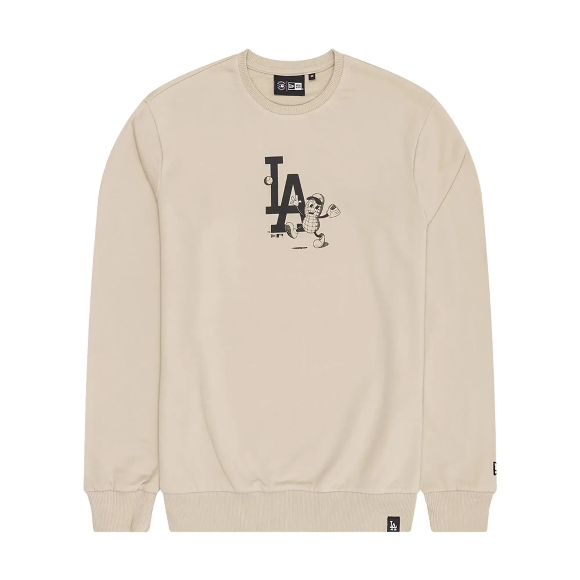 LA Dodgers MLB Food Graphic Light Beige Crew Neck Sweater New Era Cap adult unisex