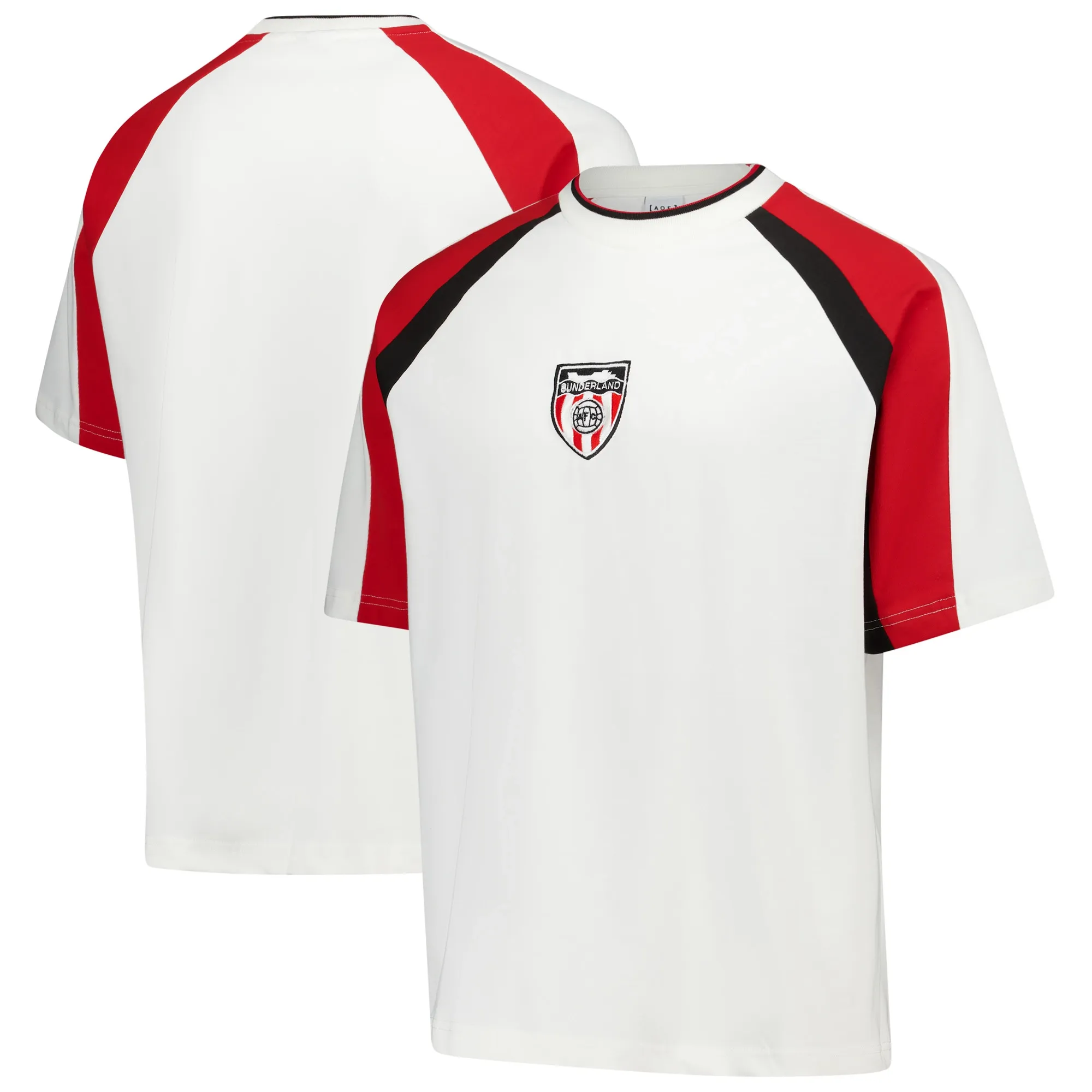 Sunderland x Art of Football 90's Panelled T-Shirt - White - Unisex