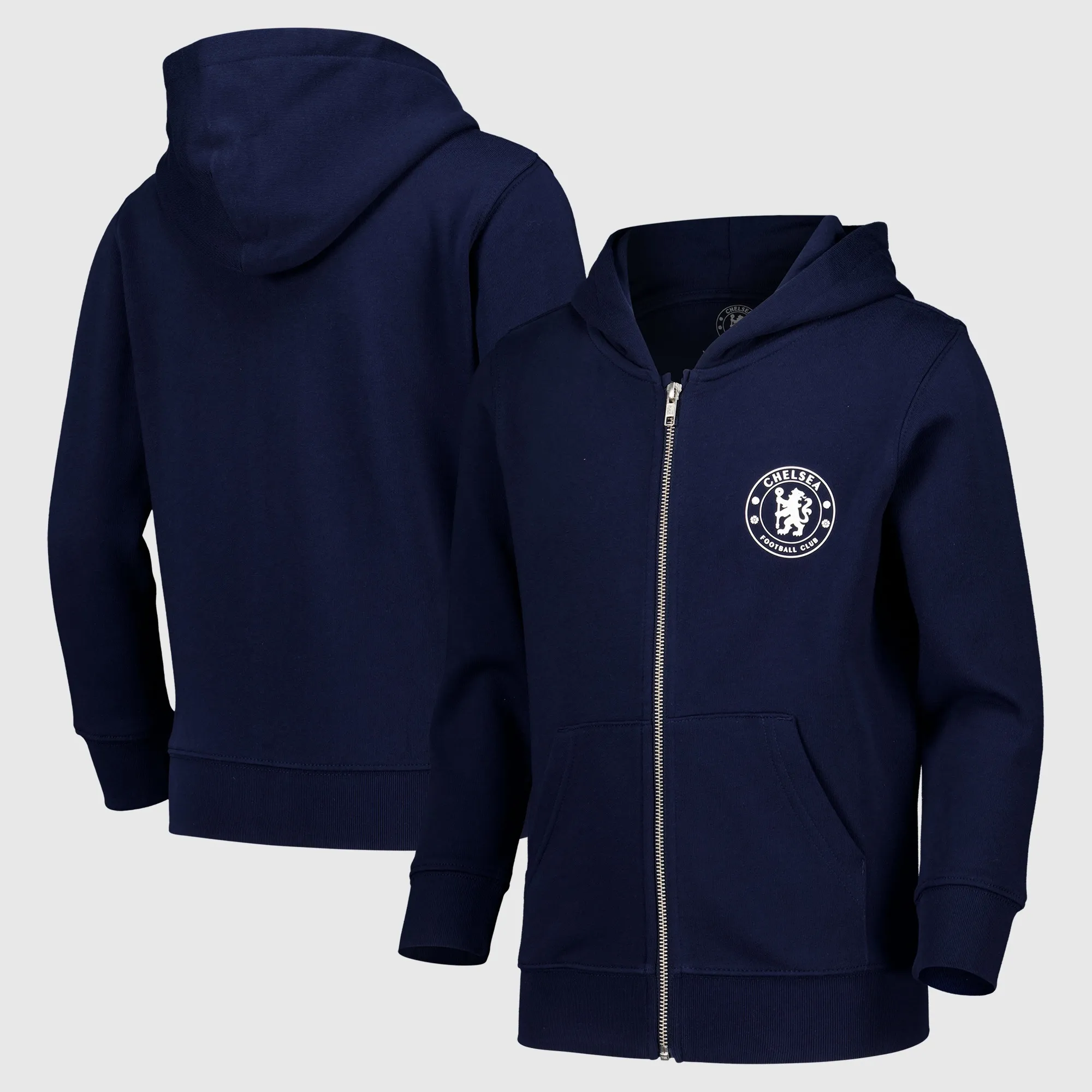 Chelsea Core Zip Through Hoodie - Navy - Boys