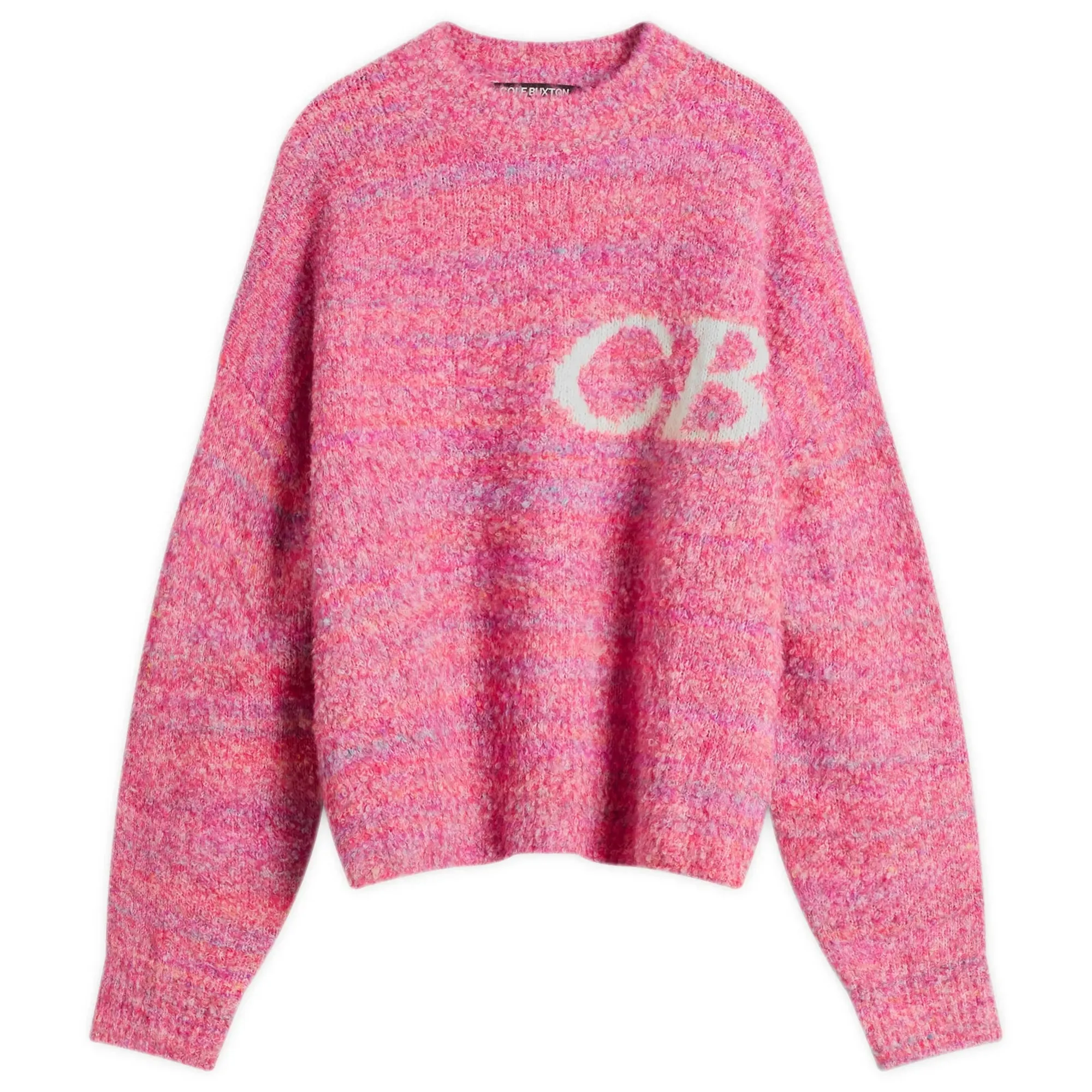 Cole Buxton Men's Boucle Logo Sweatshirt Pink
