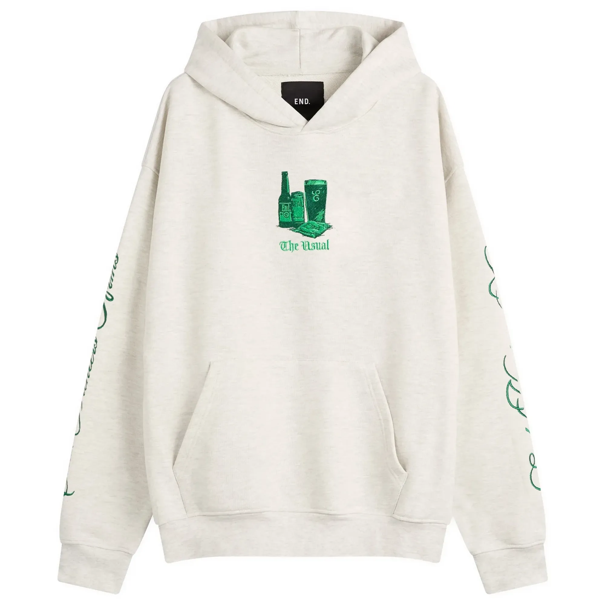 END. The Usual Hoodie Grey Marl