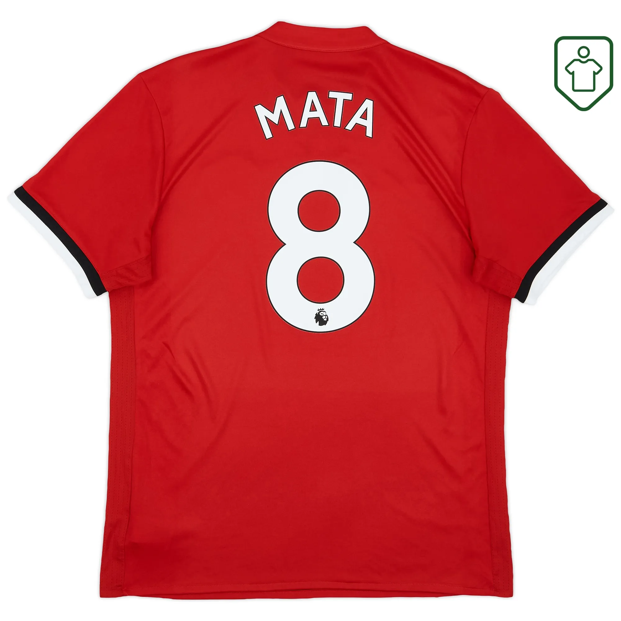 Manchester United adidas Home Shirt 2017-18 Mata #8 - Excellent - 8/10