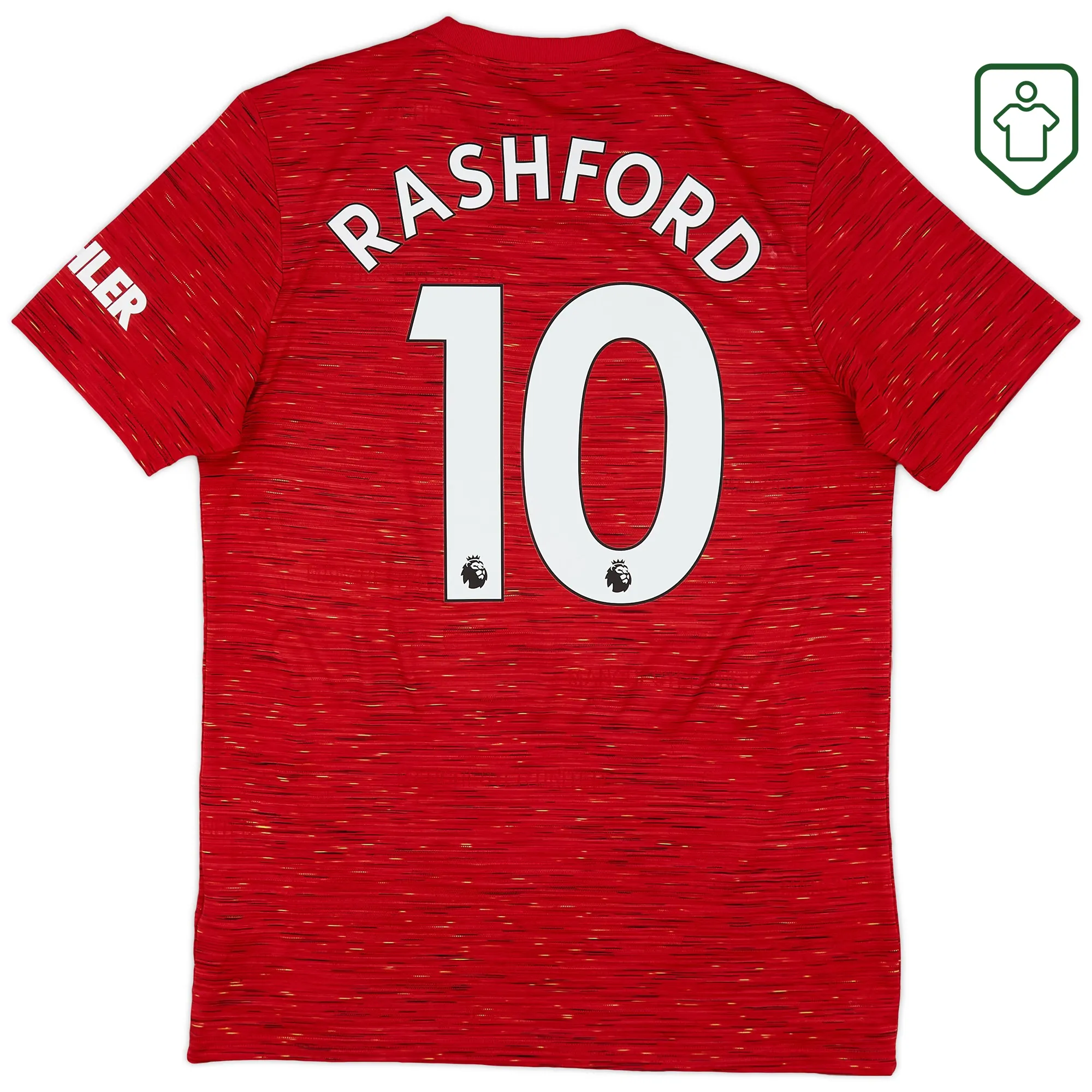 Manchester United adidas Home Shirt 2020-21 Rashford #10 - Excellent - 8/10