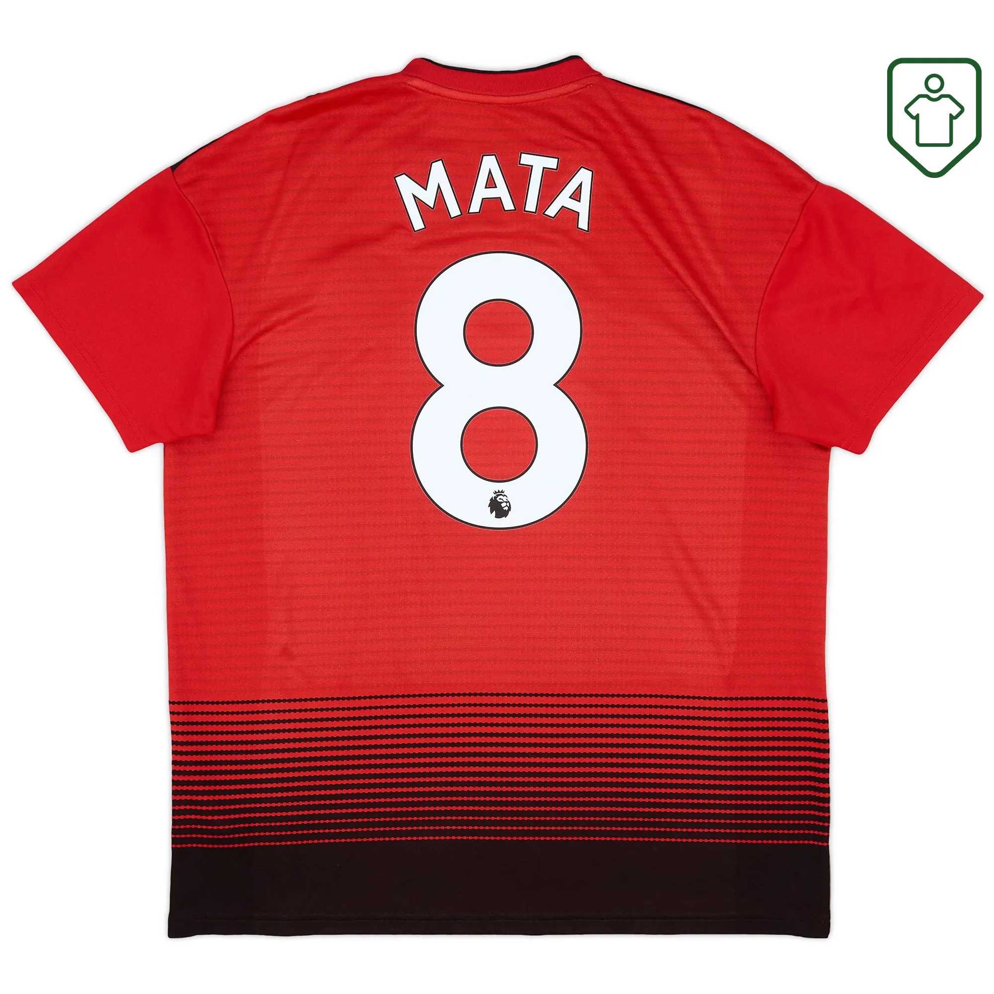 Manchester United adidas Home Shirt 2018-19 Mata #8 - Excellent - 8/10