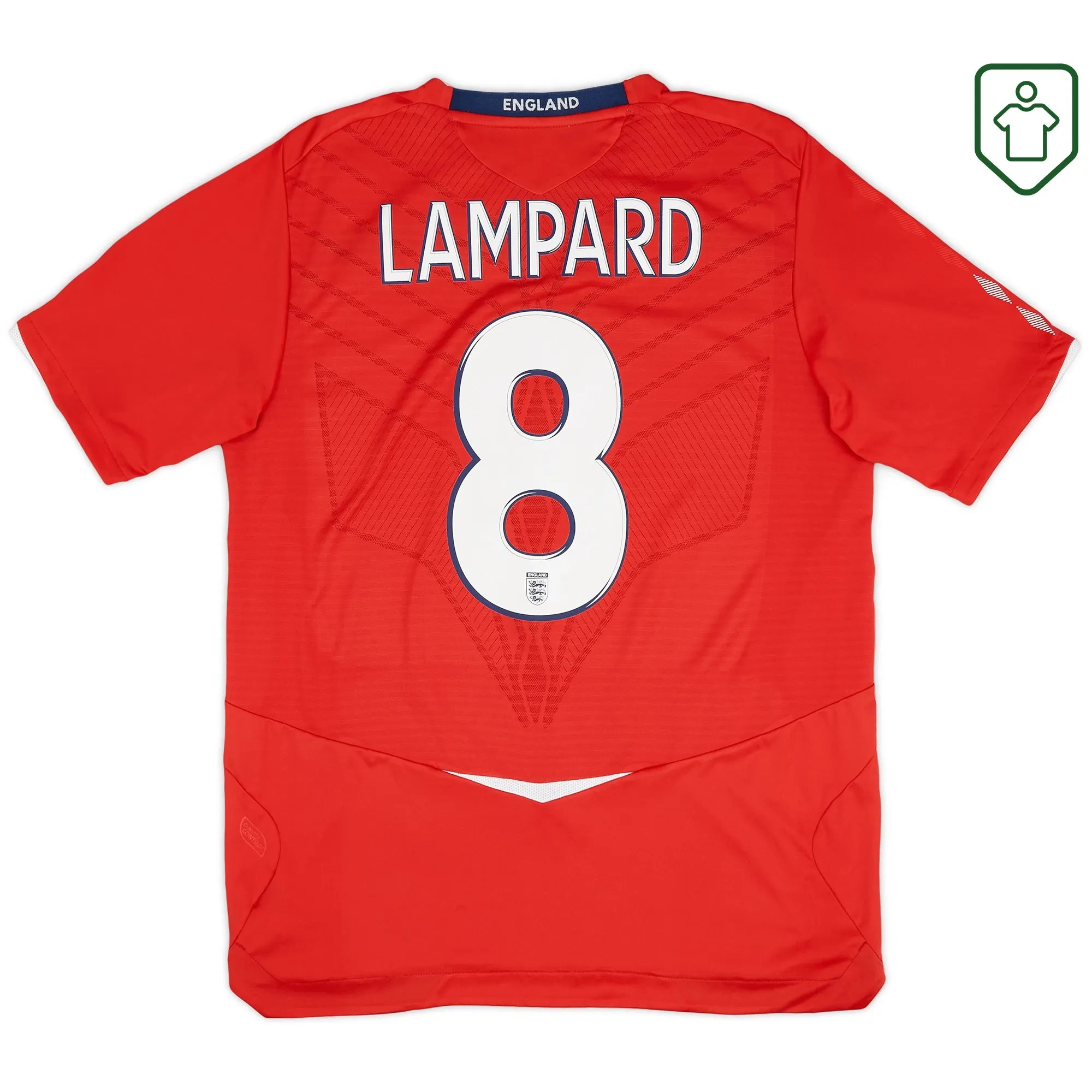 England National Team Umbro Away Shirt 2008-10 Lampard #8 - Excellent - 8/10