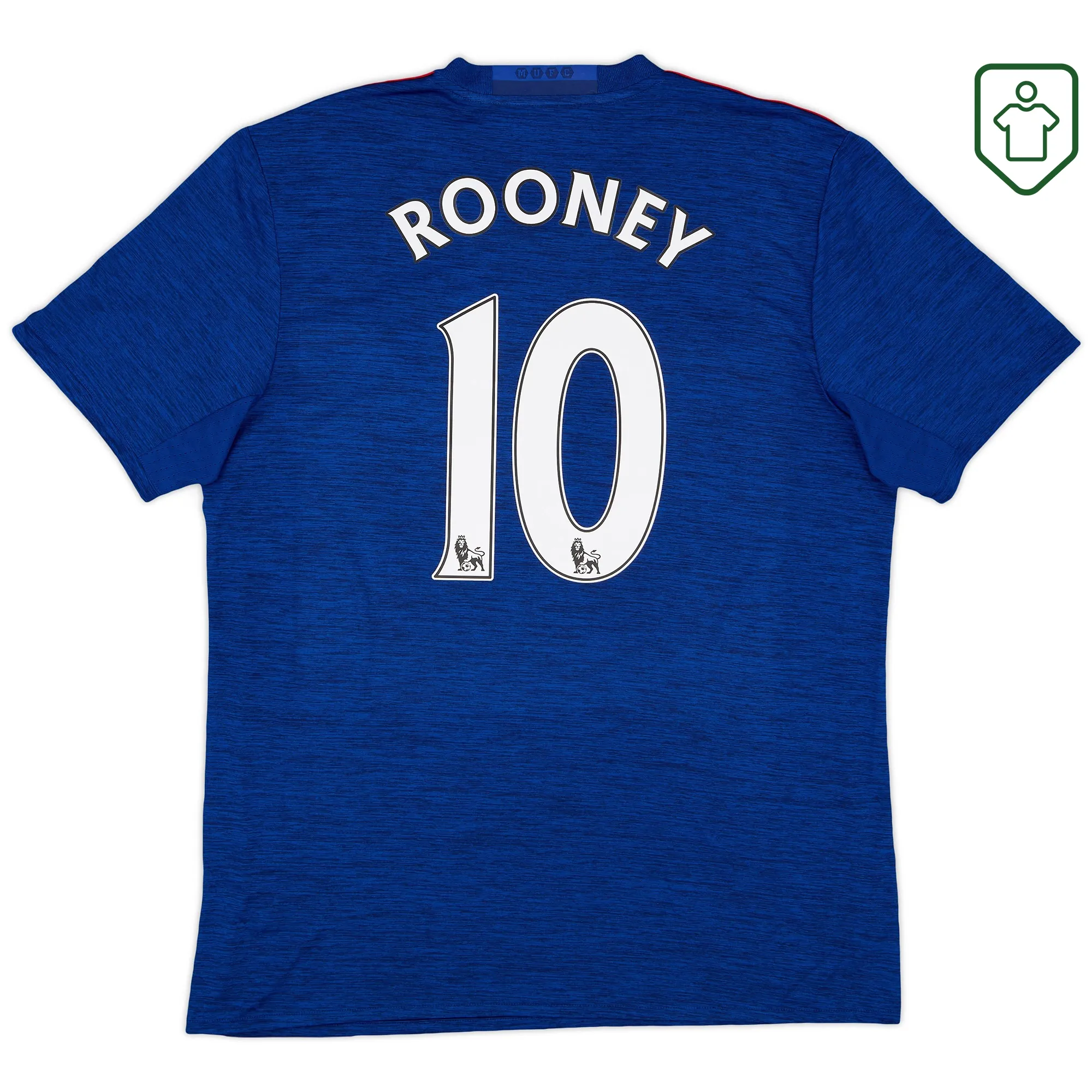 Manchester United adidas Away Shirt 2016-17  Rooney #10 - Excellent - 8/10