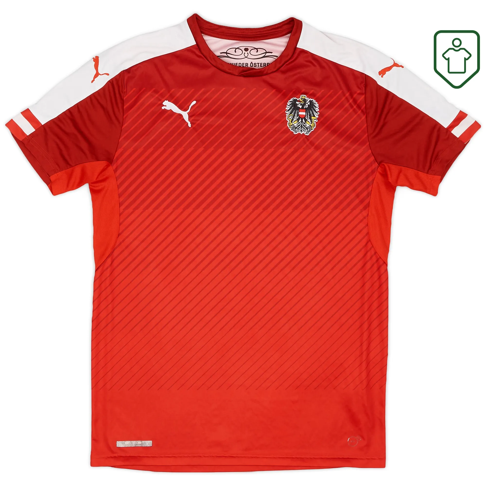 Austria National Team Puma Home Shirt 2016-17 - Excellent - 8/10