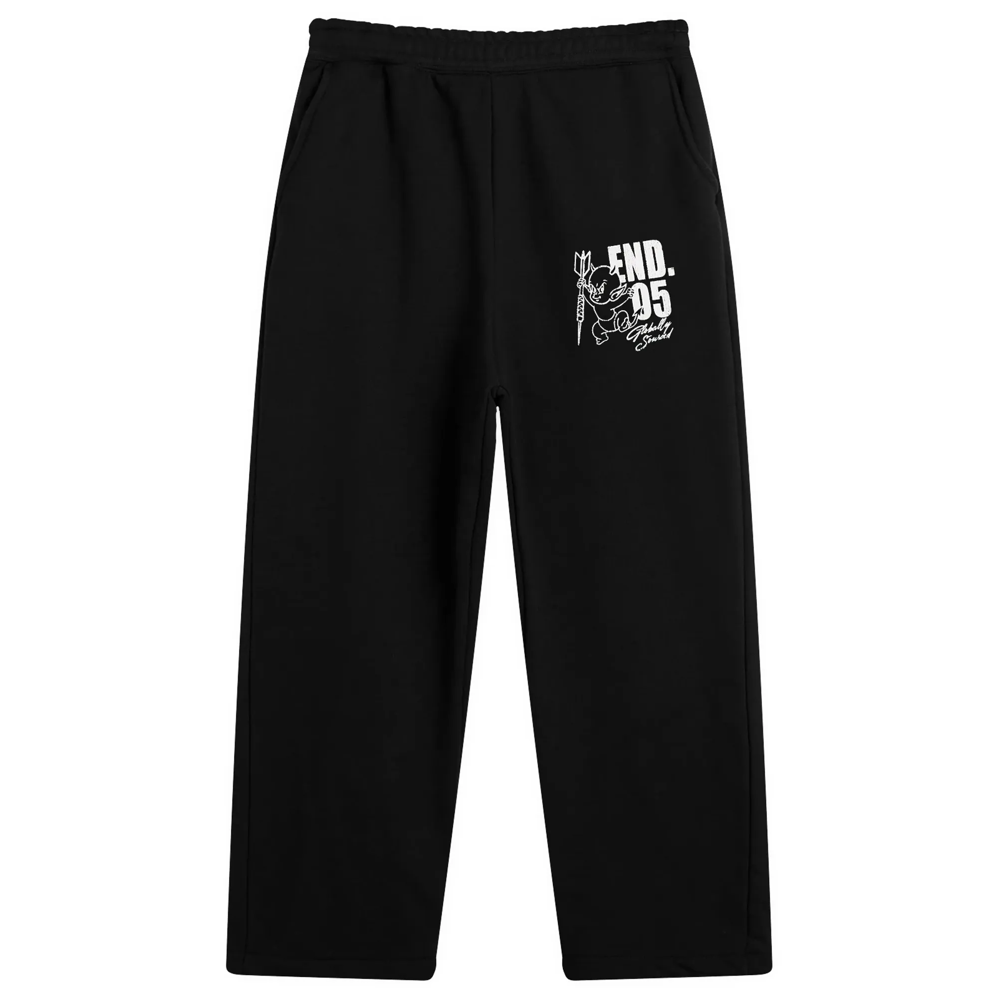 END. Devils Darts Team Straight Leg Sweatpant Washed Black