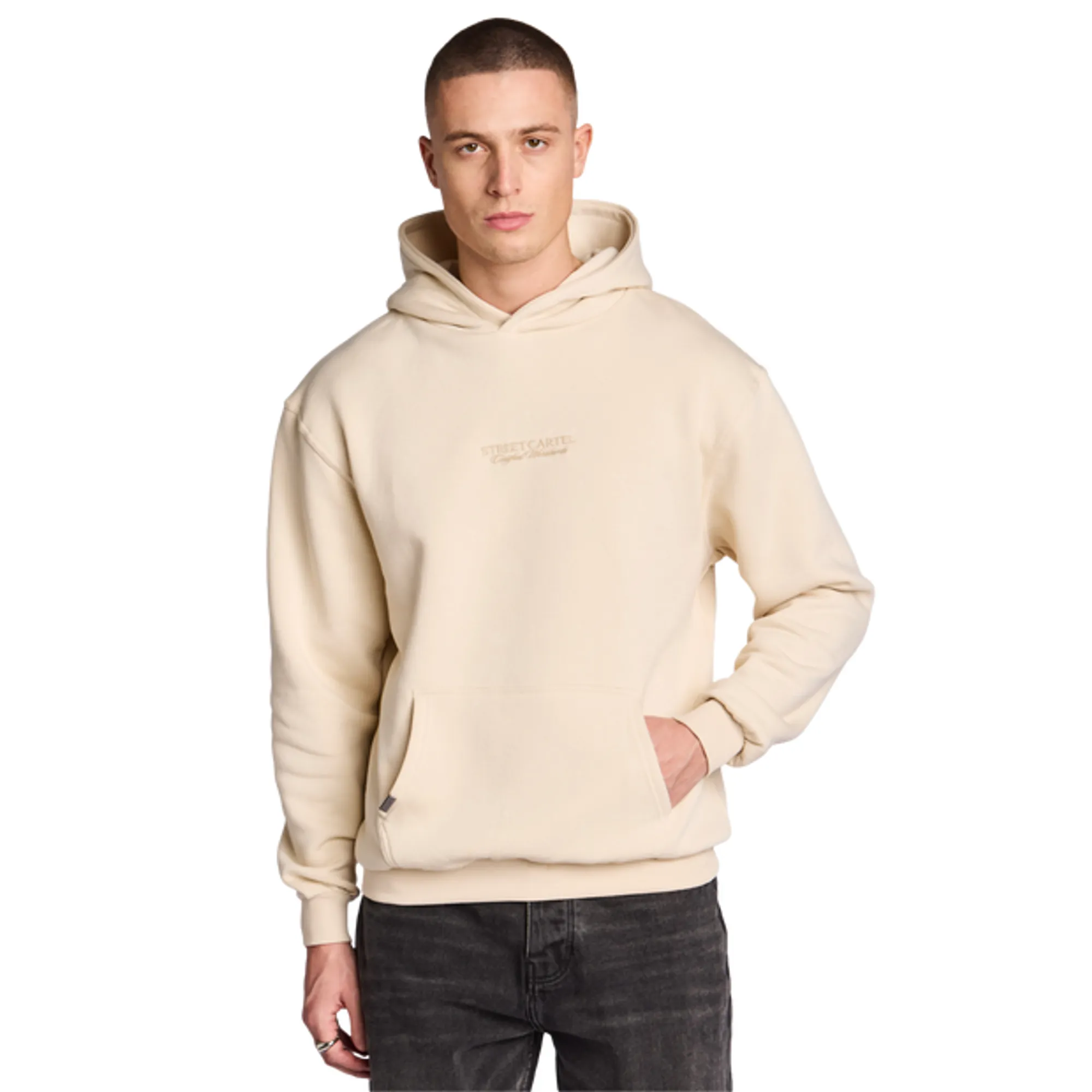 Street Cartel Guessepie Men Hoodies - White