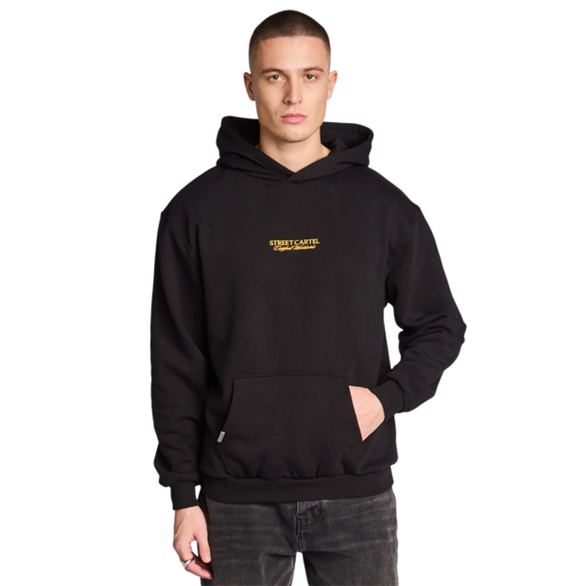 Street Cartel Guessepie Men Hoodies - Black