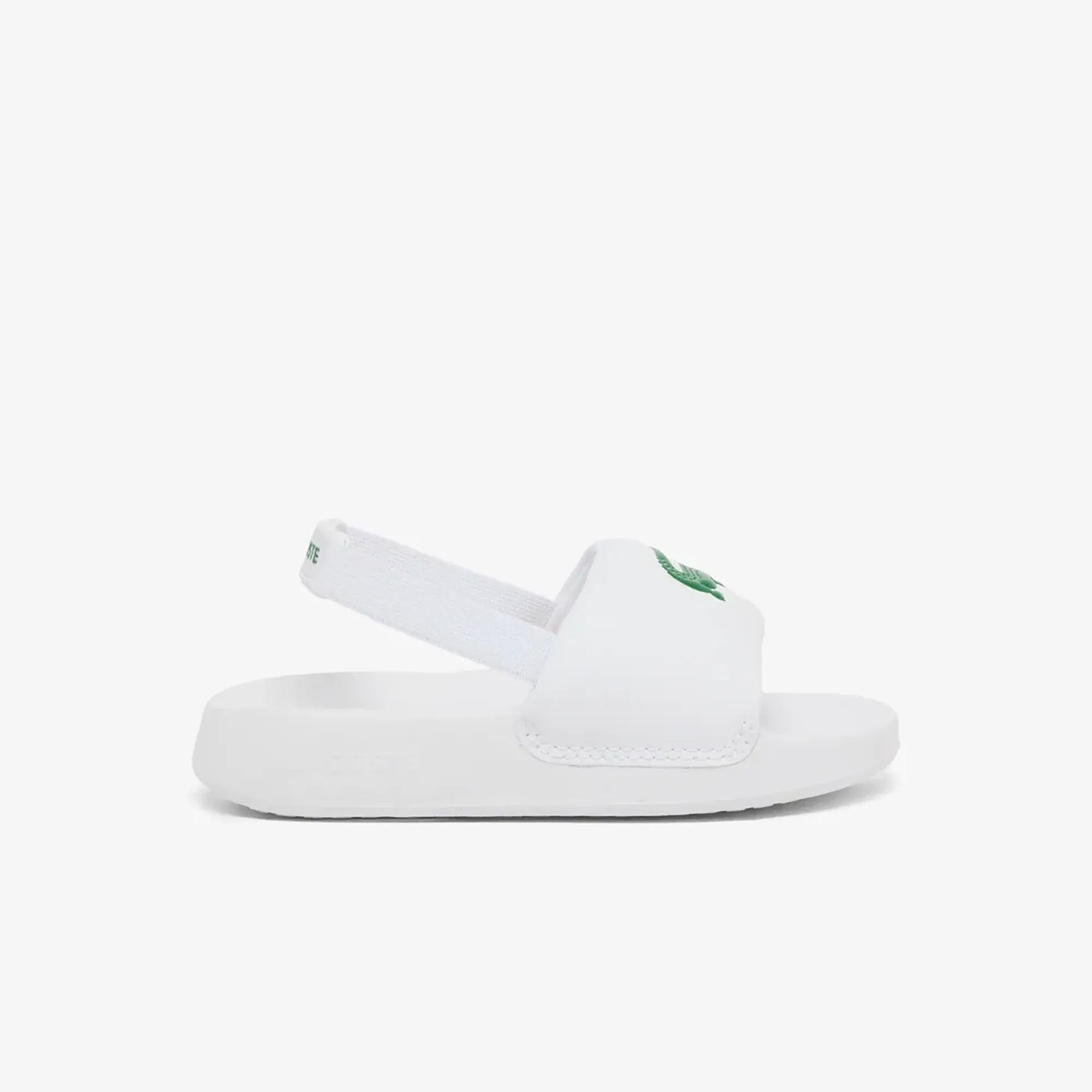 Lacoste Infant's Serve Slides 1.0 - White & Dark Green