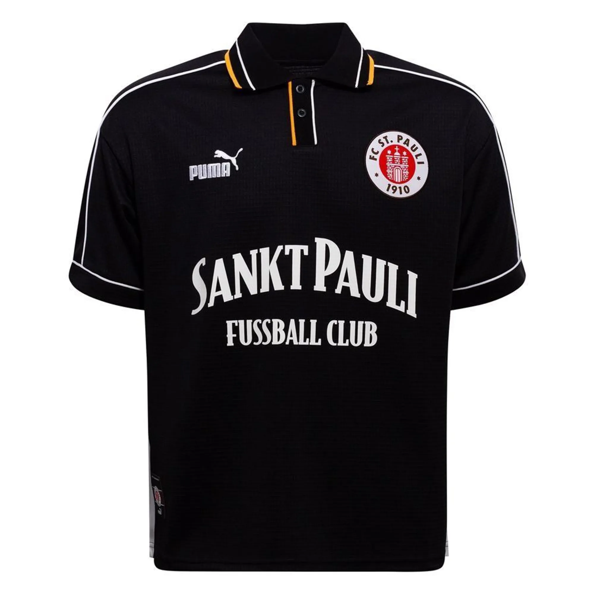 PUMA FC St. Pauli Retro Football Jersey Men, Black/White, size 3XL