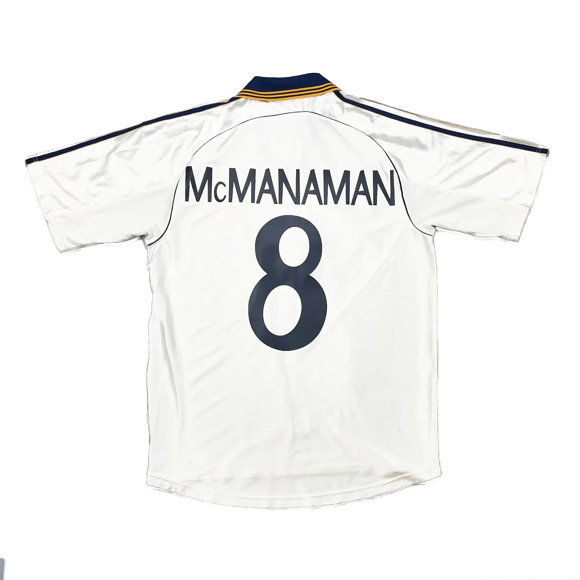 1999/00 REAL MADRID MCMANAMAN #8 HOME SHIRT (M) ADIDAS | CULT KITS
