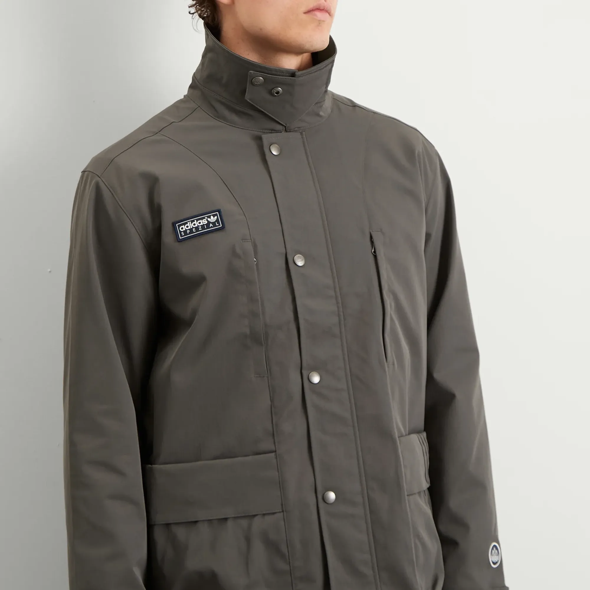 Adidas Men's Merkland SPZL Jacket Cinder | KA1328 | FOOTY.COM
