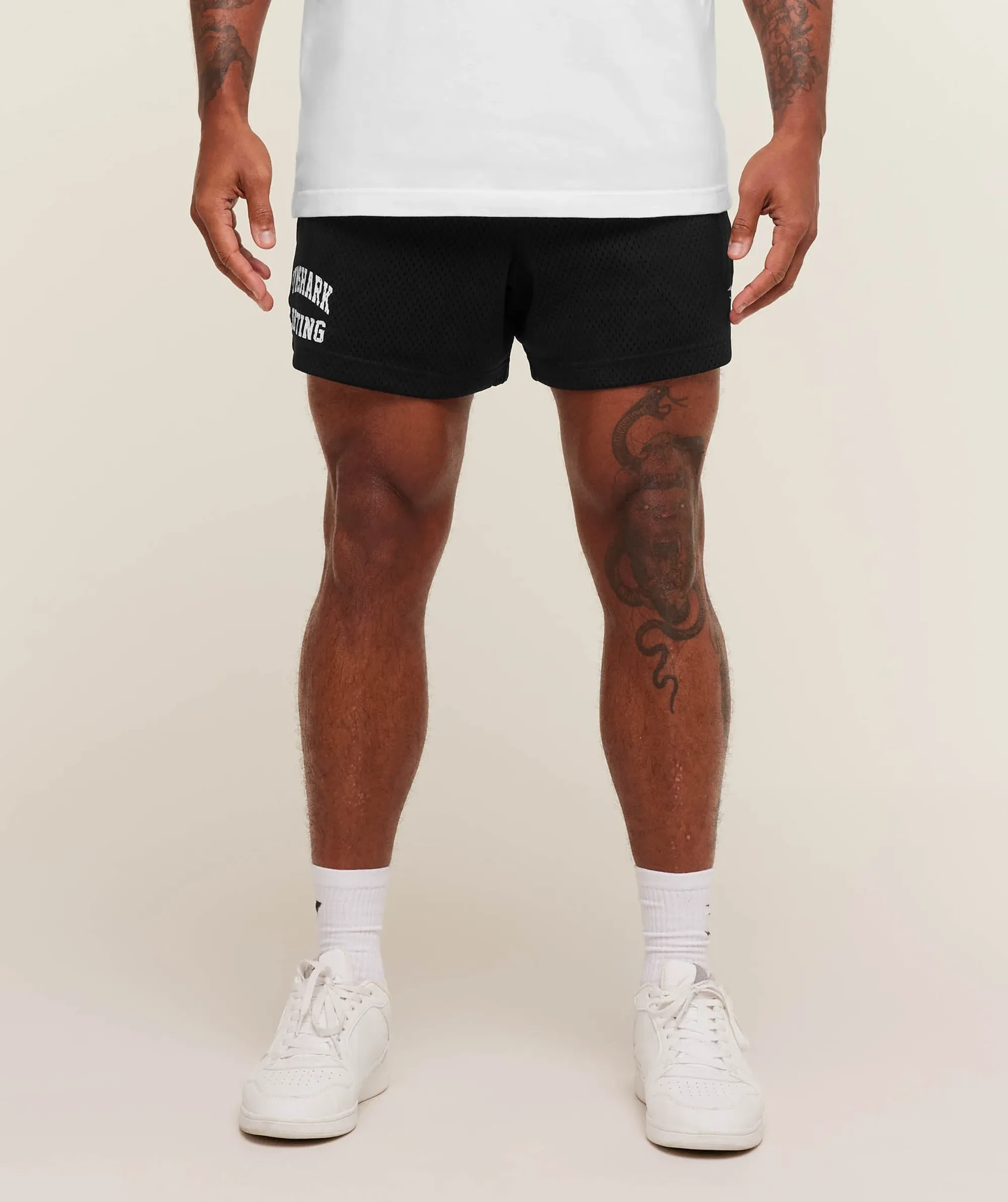  Lifting Mesh 7" Shorts - Black