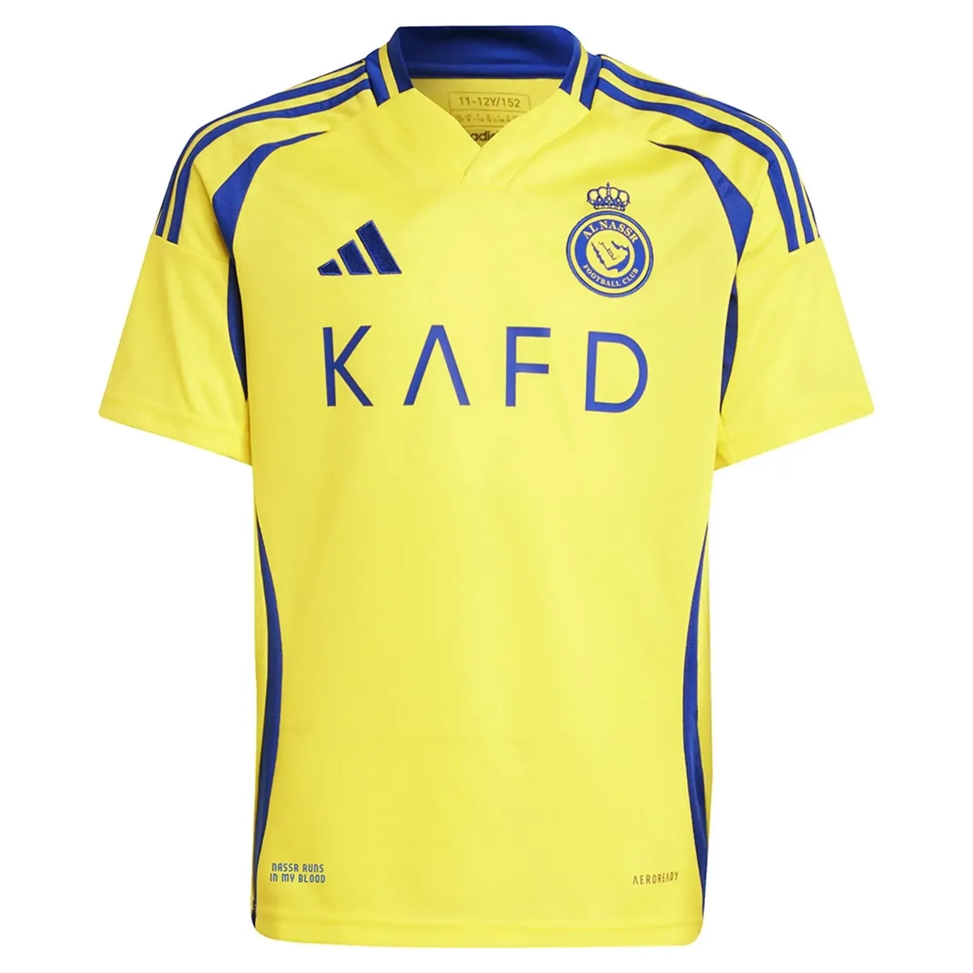 Adidas Al Nassr Fc 24/25 Ronaldo Home Junior Short Sleeve T-shirt