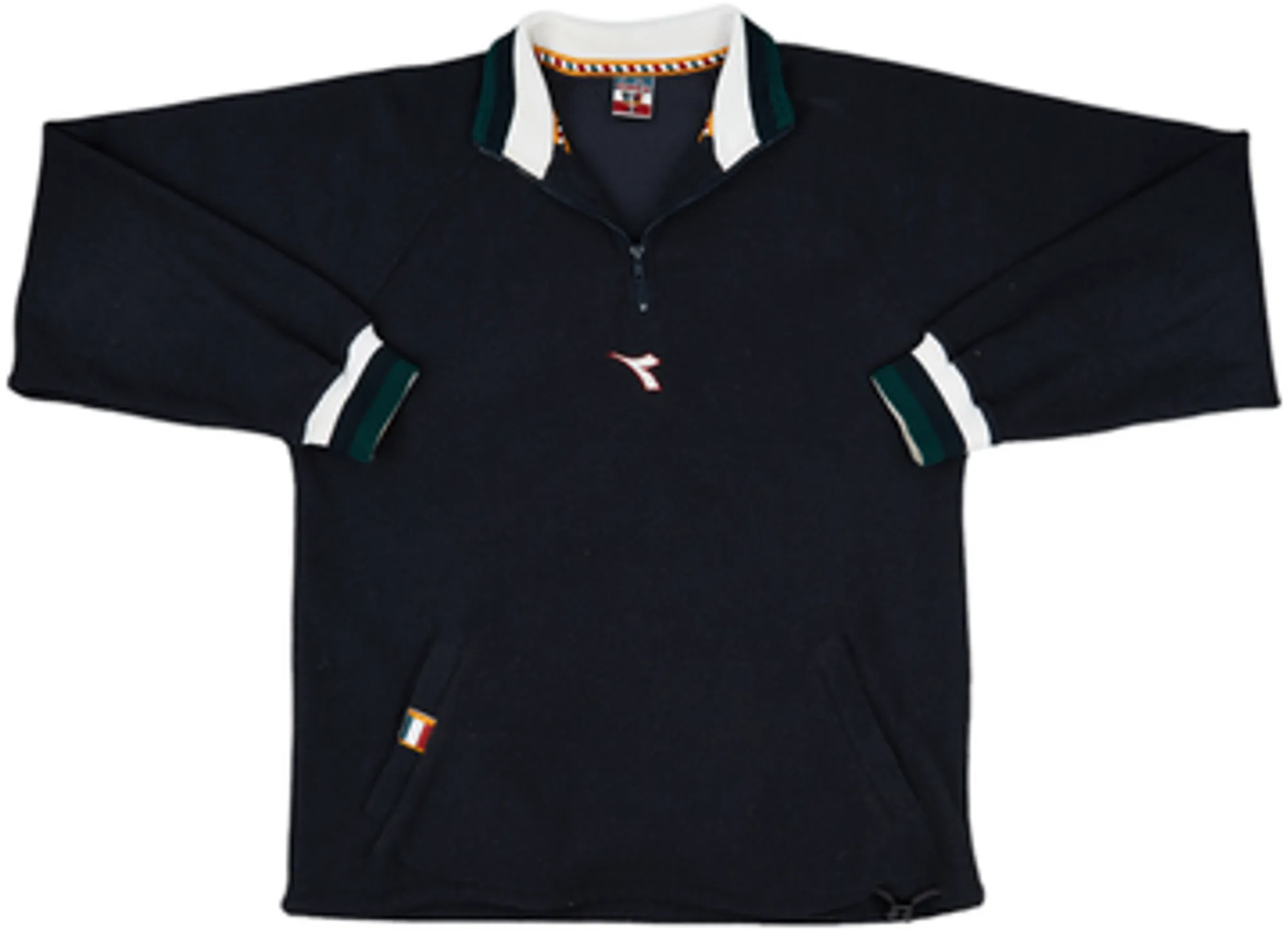 1990 Italy Diadora 1/4 Zip Fleece Top - 6/10 - (M)