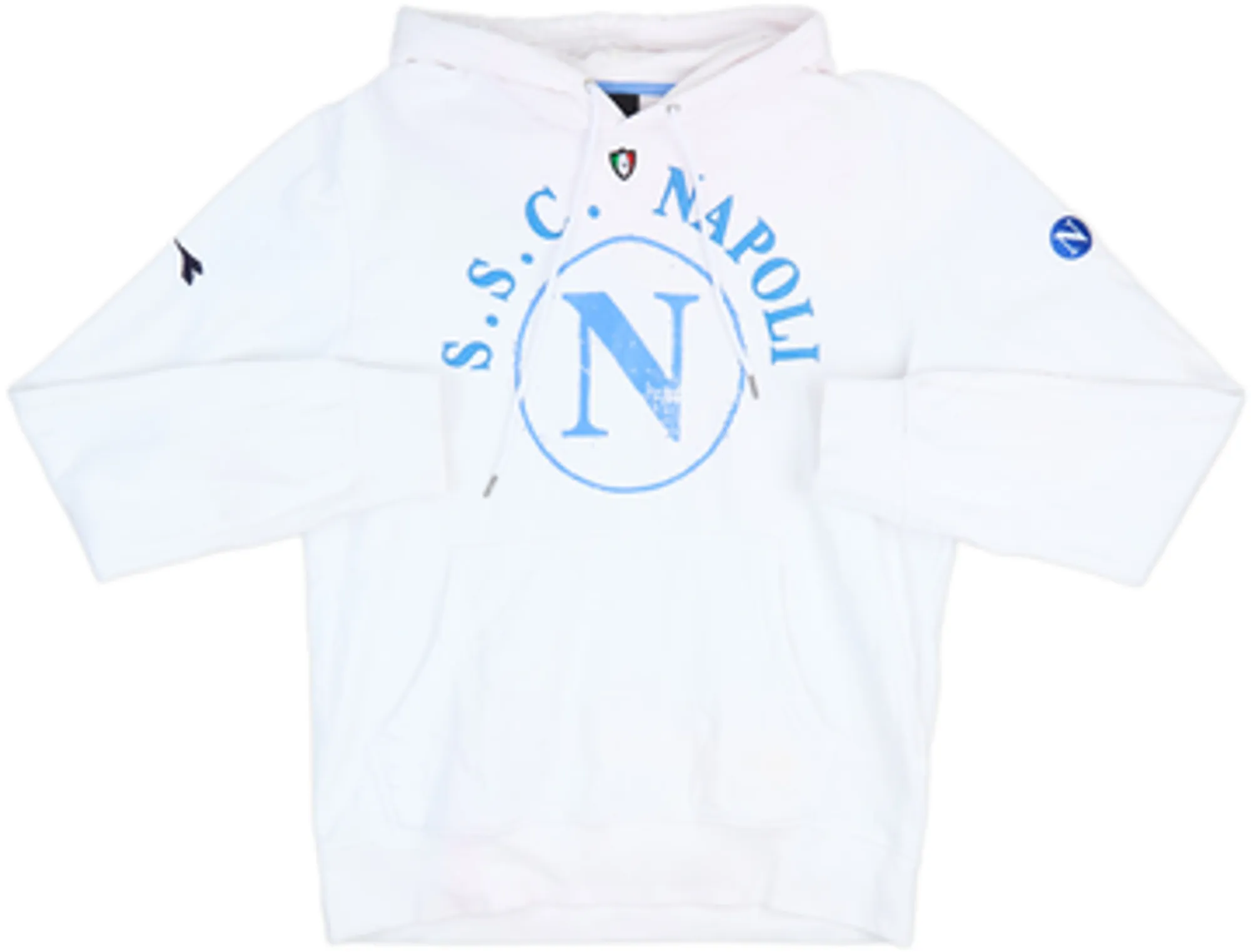 2008-09 Napoli Diadora Hooded Top - 8/10 - (M)