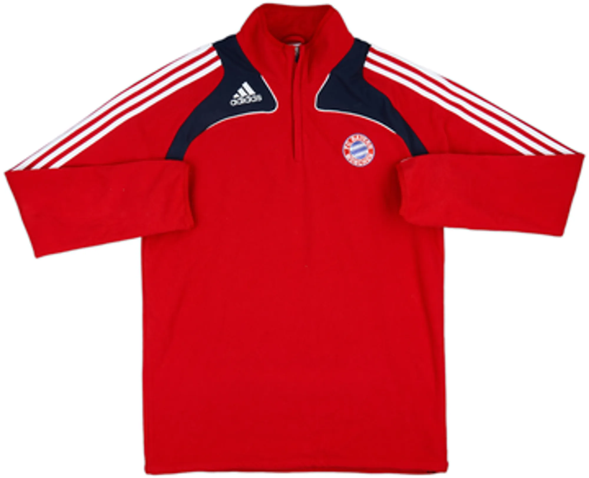 2008-09 Bayern Munich adidas 1/4 Zip Fleece Top - 9/10 - (L)