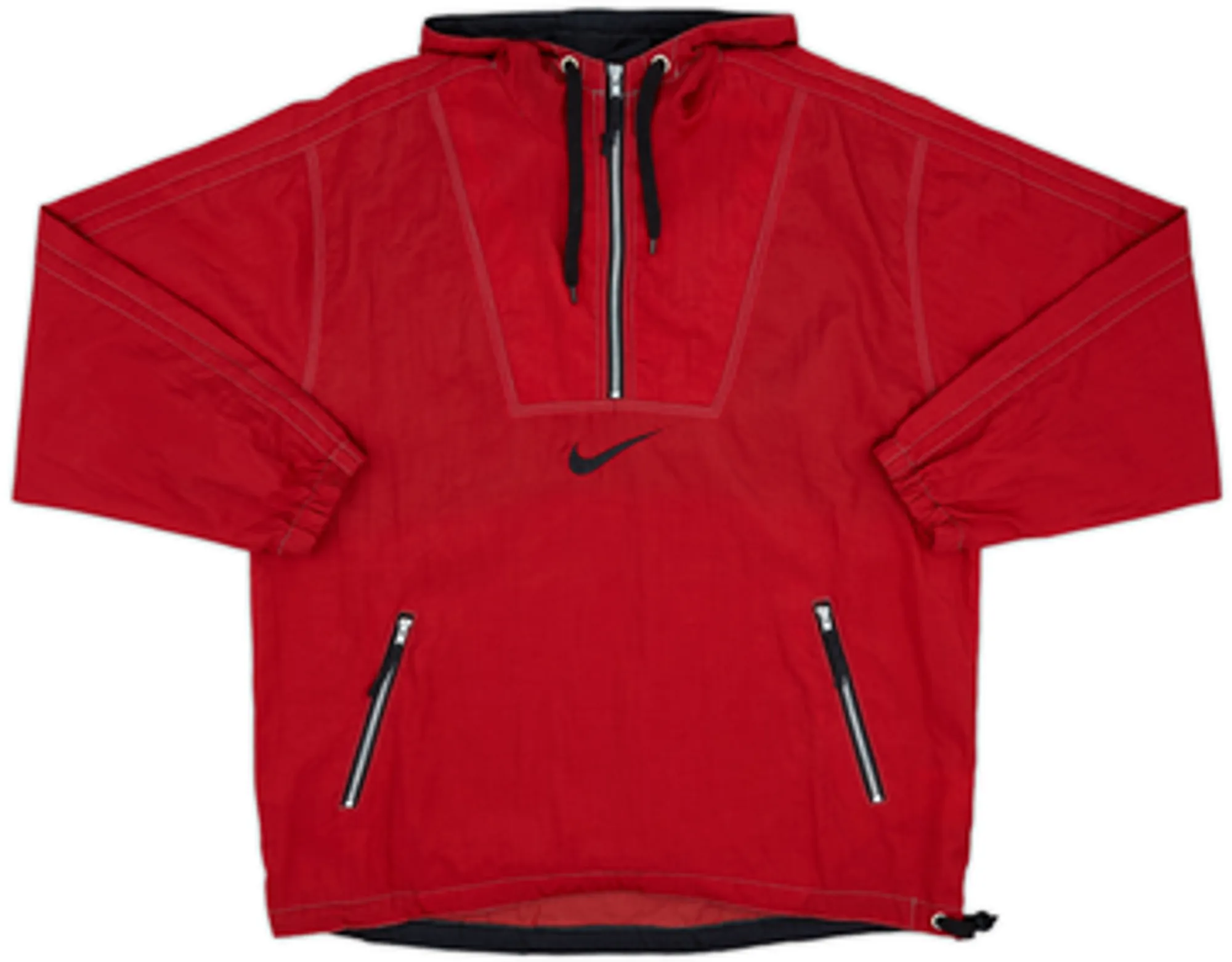 1996-97 South Korea Nike 1/2 Zip Hooded Drill Top - 9/10 - (S)