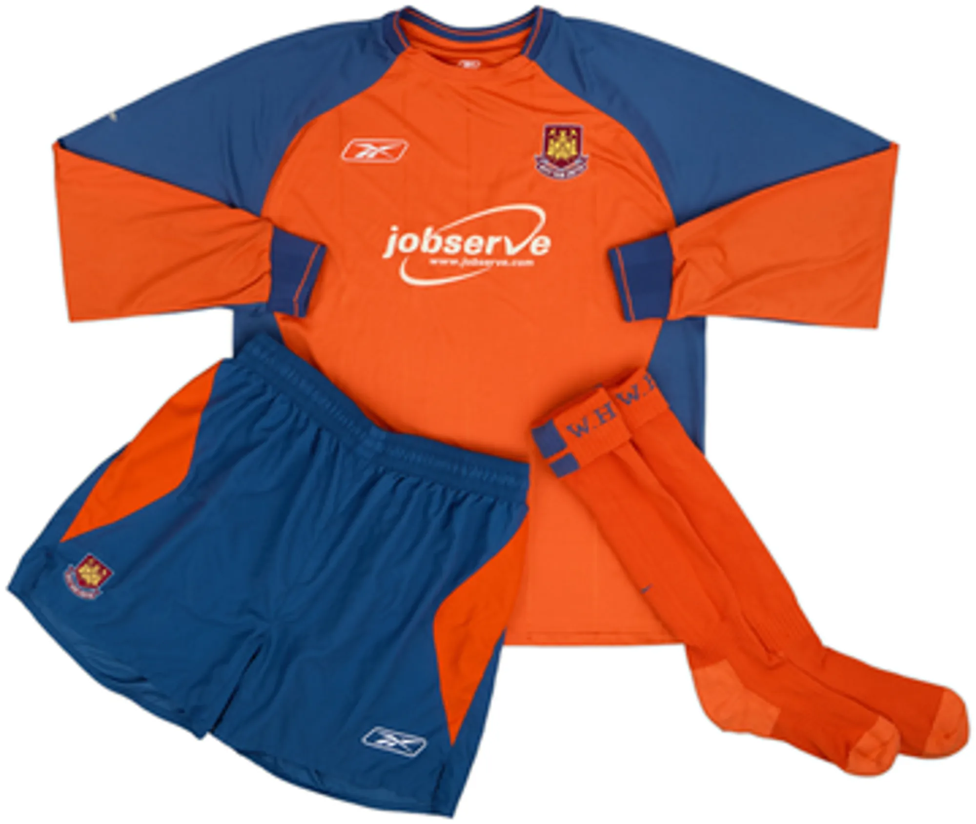 Reebok West Ham United Mens LS Goalkeeper Home Mini Kit 2003/04