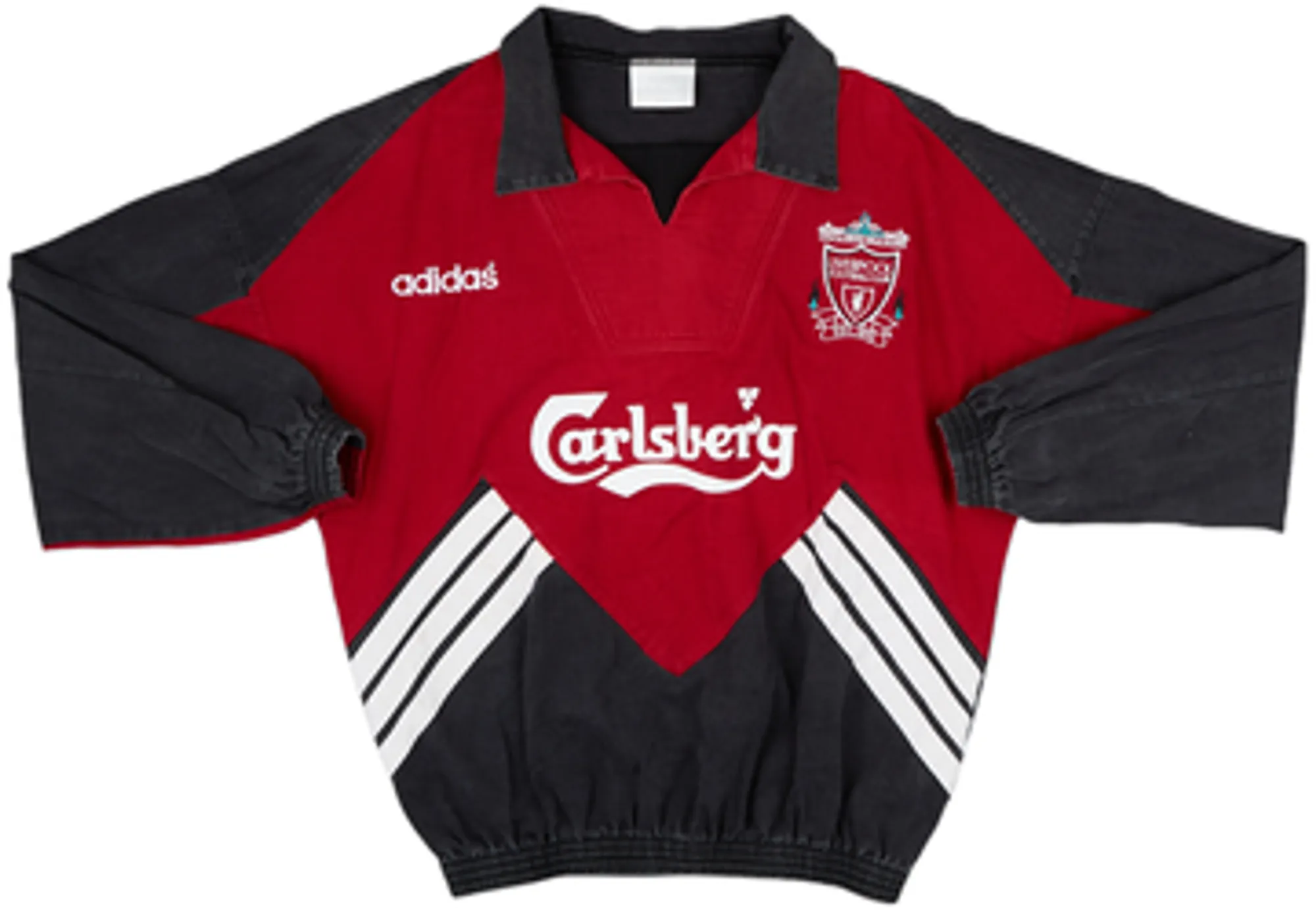 1993-95 Liverpool adidas Drill Top - 8/10 - (M)