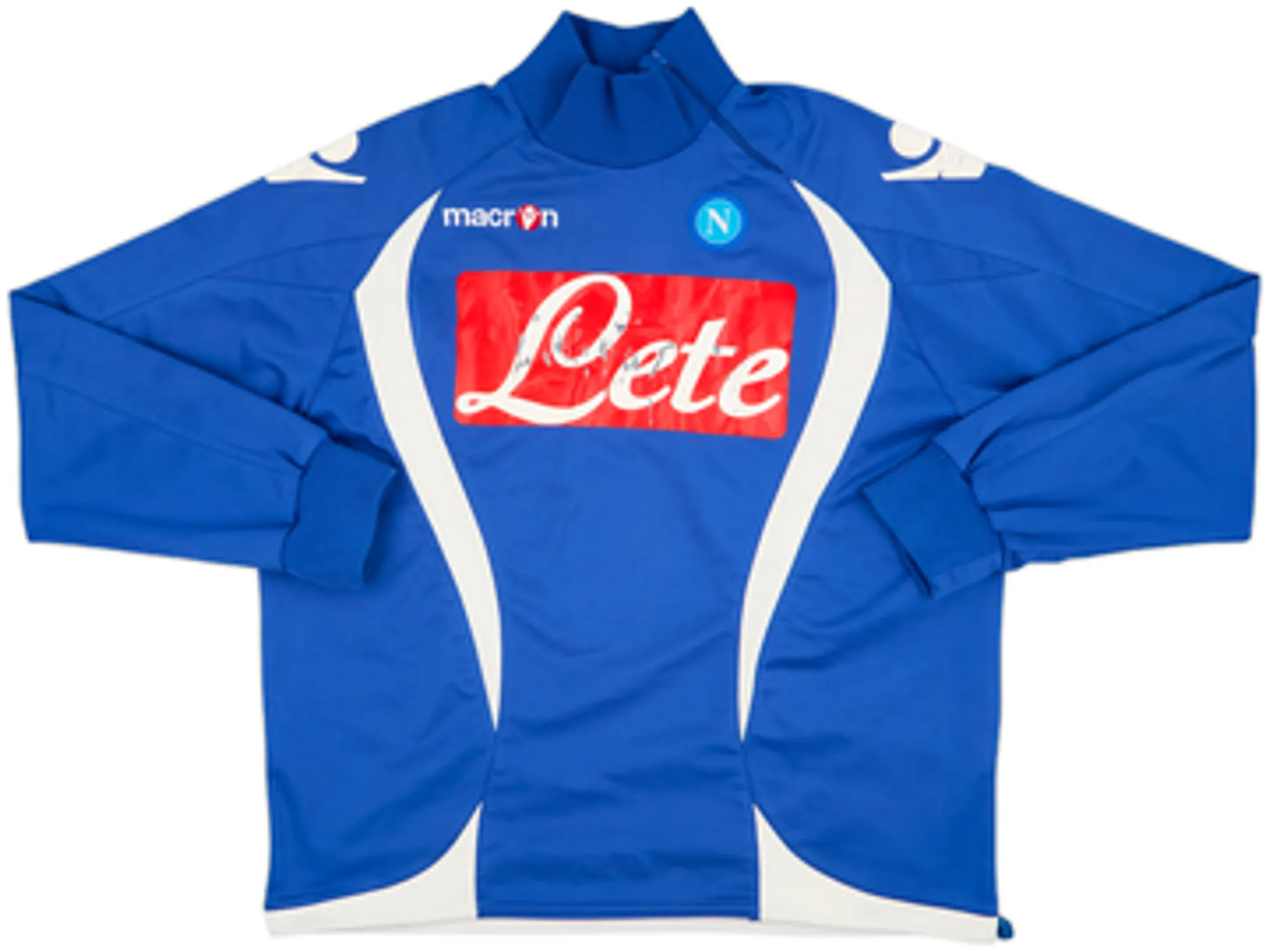2009-10 Napoli Macron 1/4 Zip Drill Top - 4/10 - (XL)