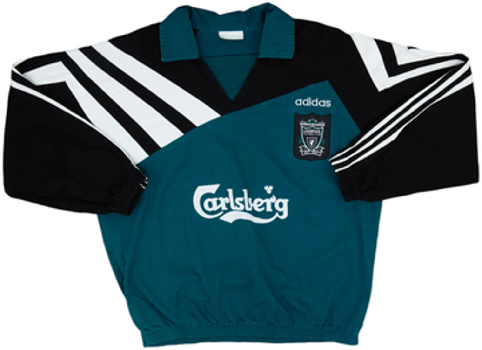 1995-96 Liverpool adidas Drill Top - 8/10 - (L/XL)