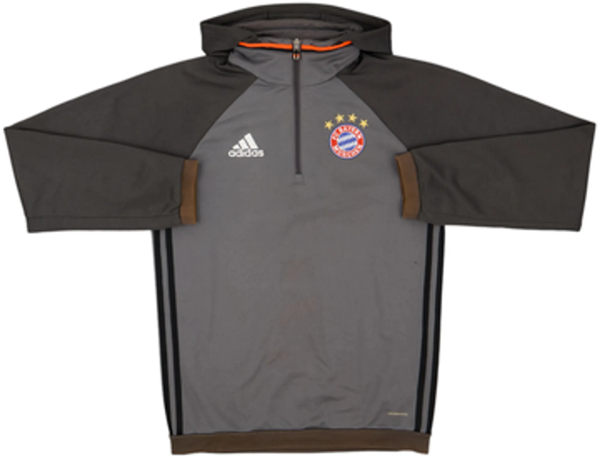 2016-17 Bayern Munich adidas 1/4 Zip Hooded Drill Top - 6/10 - (S)