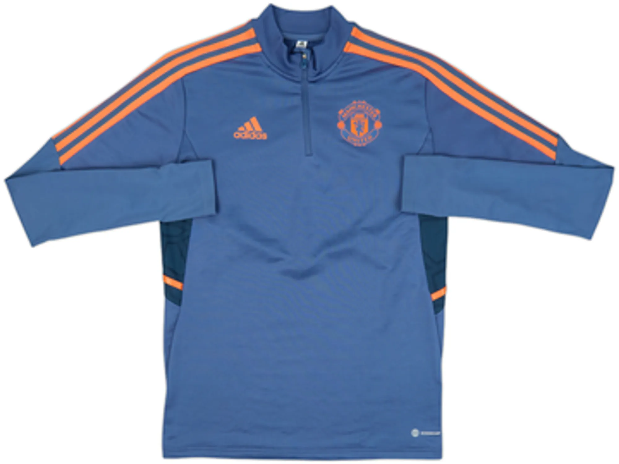 2022-23 Manchester United adidas 1/4 Zip Drill Top - 8/10 - (S)