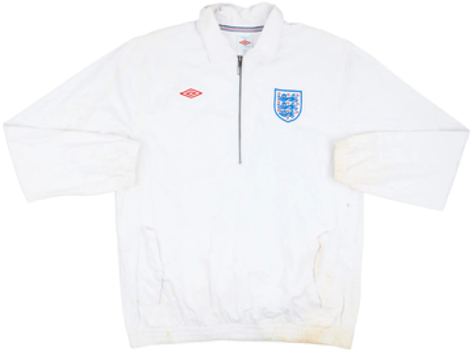 2010-11 England Umbro 1/2 Zip Drill Top - 4/10 - (XL)