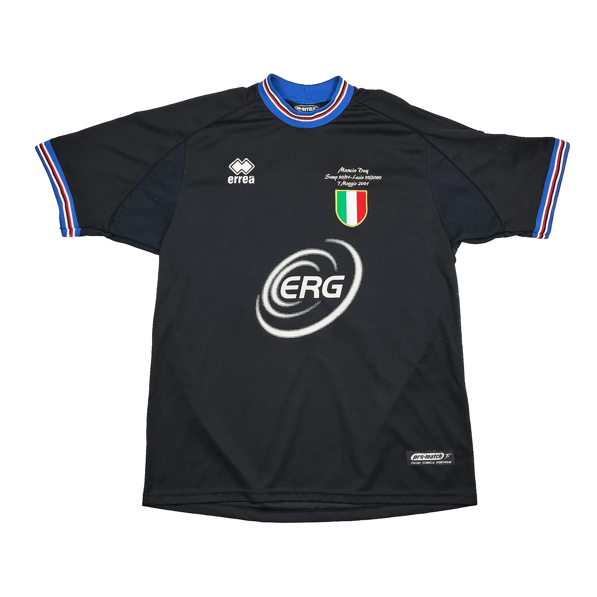 2001 SAMPDORIA MANCINI #10 'TESTIMONIAL MANCIO DAY' SHIRT (XXL) ERREA | CULT KITS