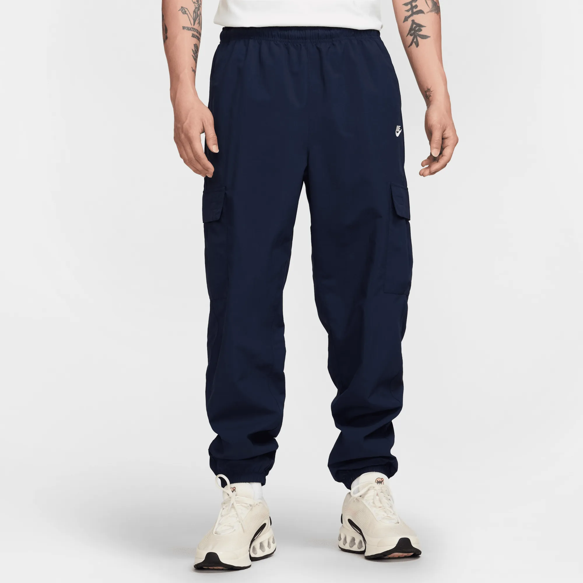 Nike Club Men's Woven Cargo Trousers - Blue - Nylon
