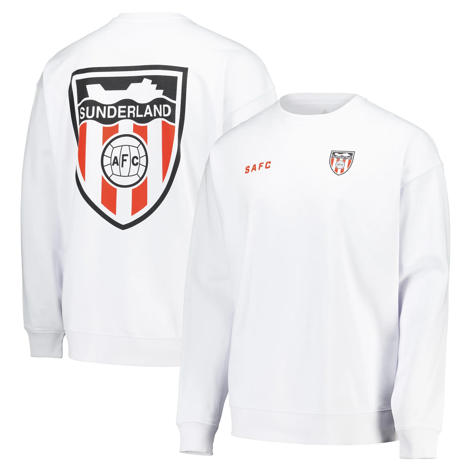 Sunderland Ship Crest Sweatshirt - White - Mens