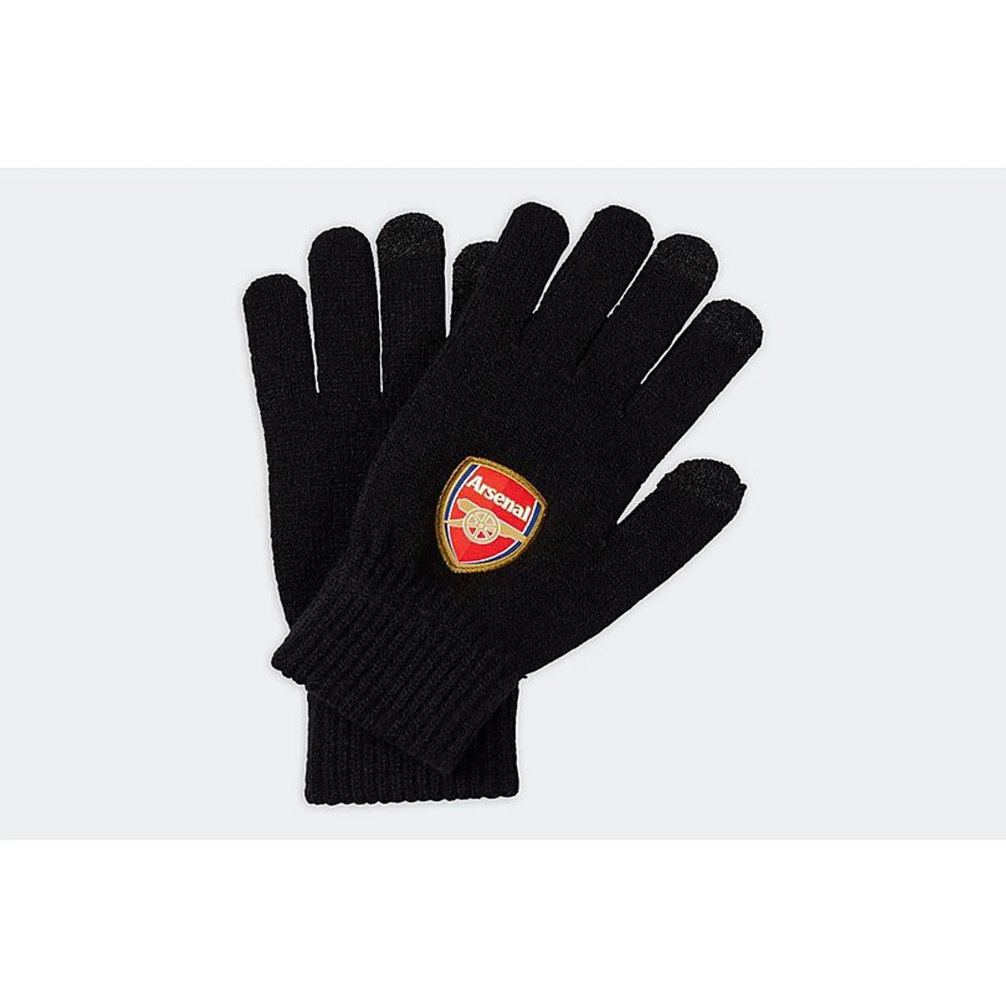 Arsenal Crest Gloves, Black