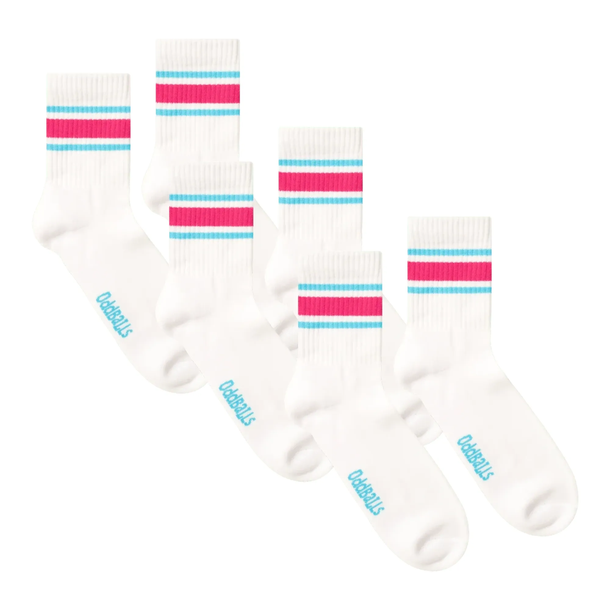 White Stripe Bundle - 3 Pack Quarter Socks Bundle