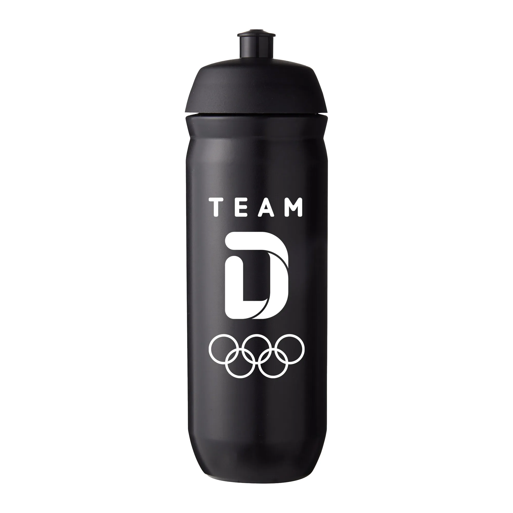 Team D Primary Logo Plastic 750ml Waterbottle - Black