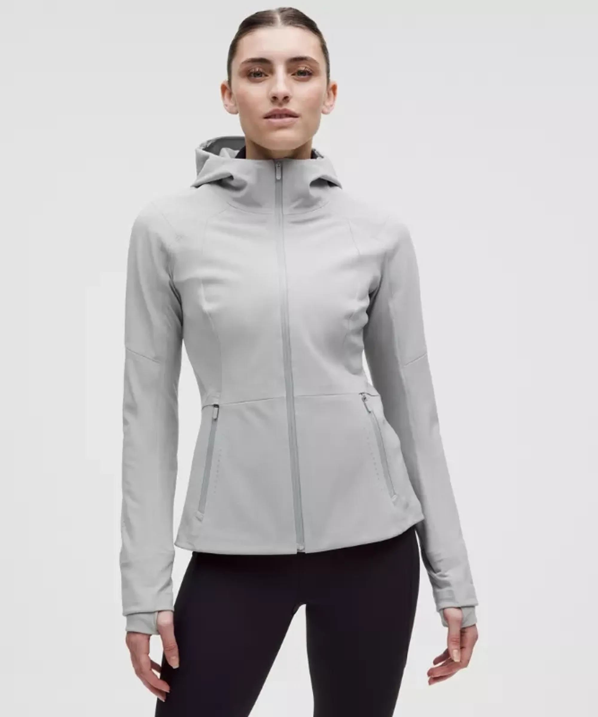 lululemon – Women's Cross Chill Performance Jacket – Color Silver/Grey – Size Large