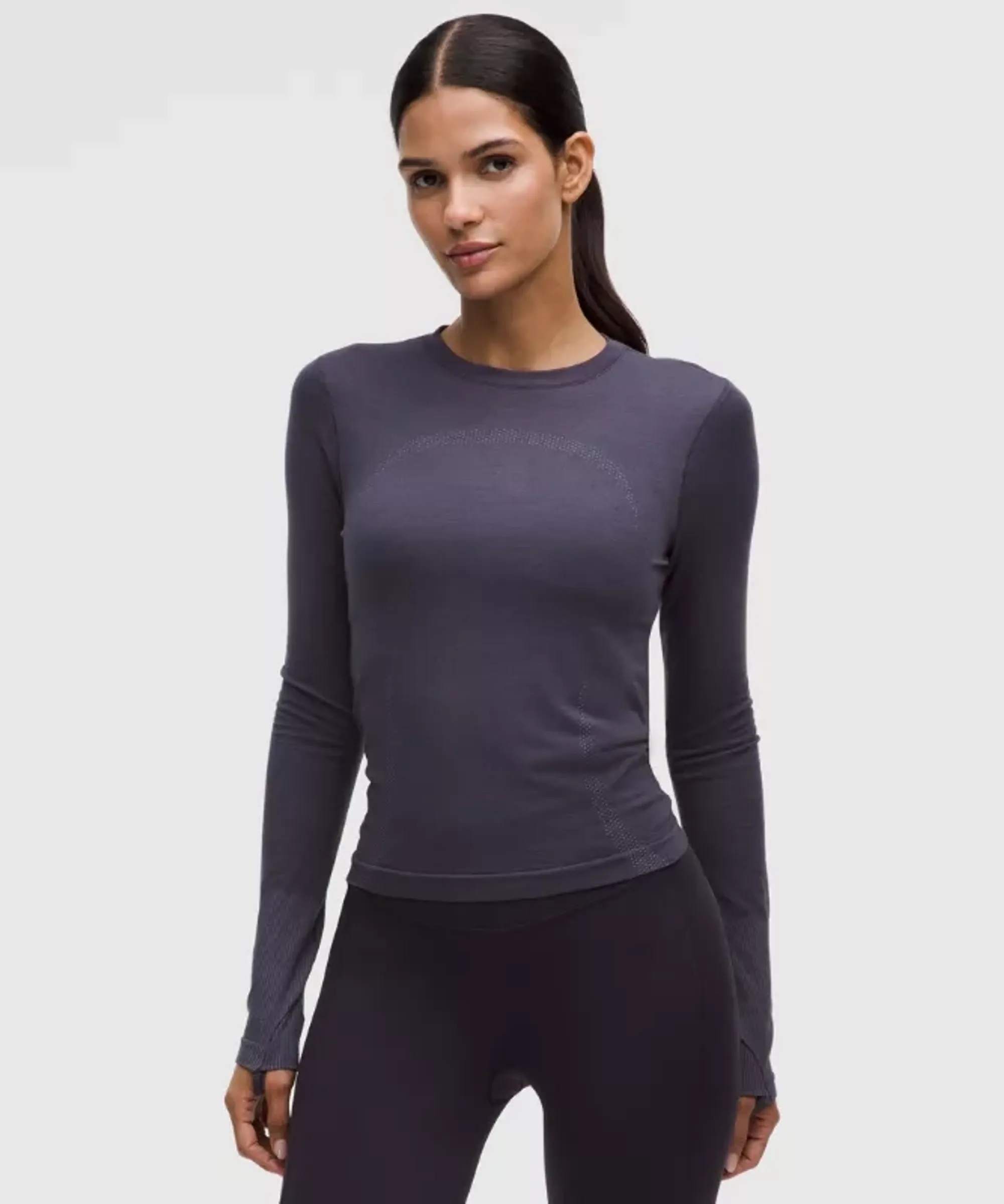 lululemon – Women's Swiftly Long-Sleeve Shirt – Color Purple – Size 0