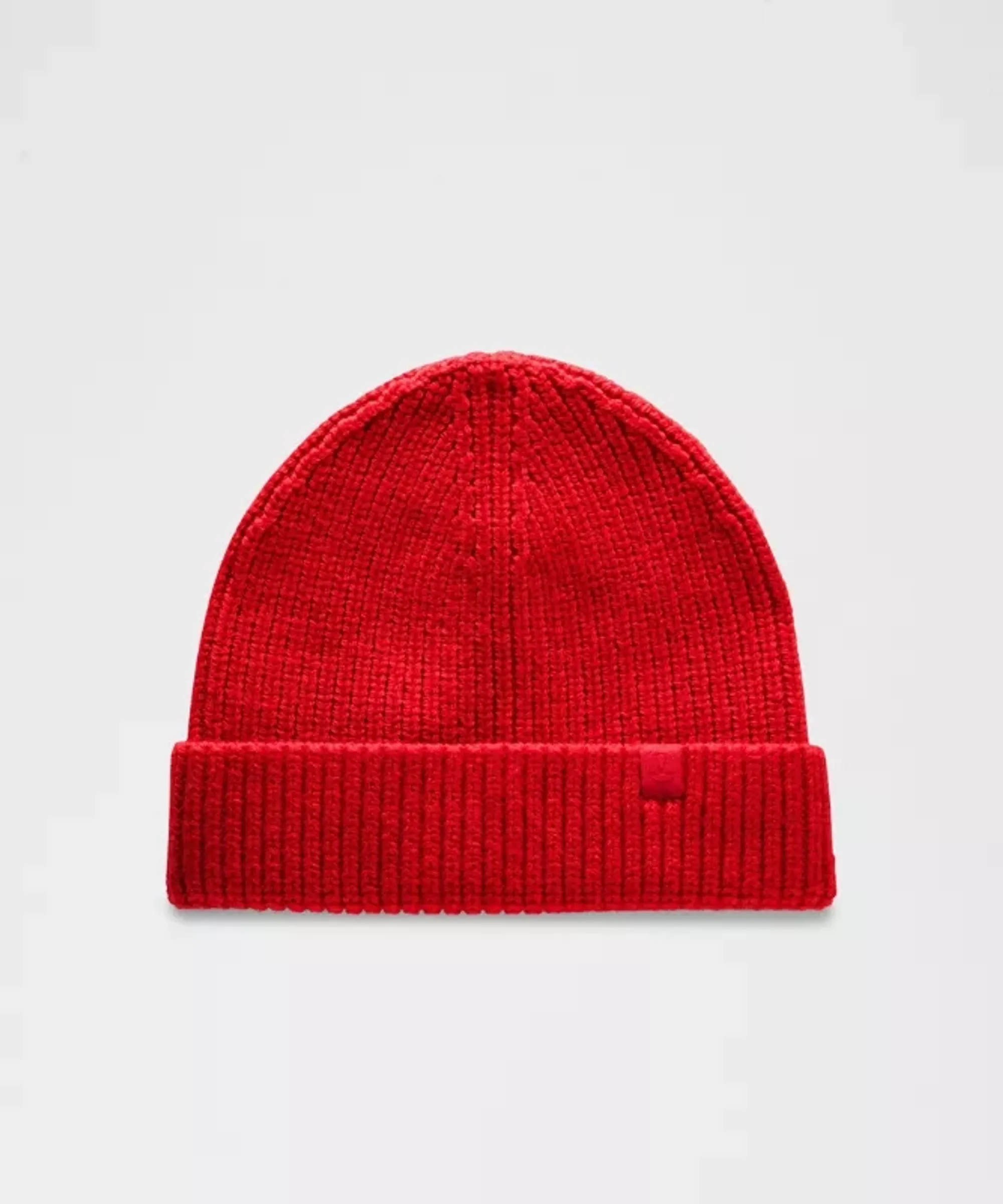 lululemon – Close-Fit Ribbed Knit Beanie Hat – Color Red/Neon