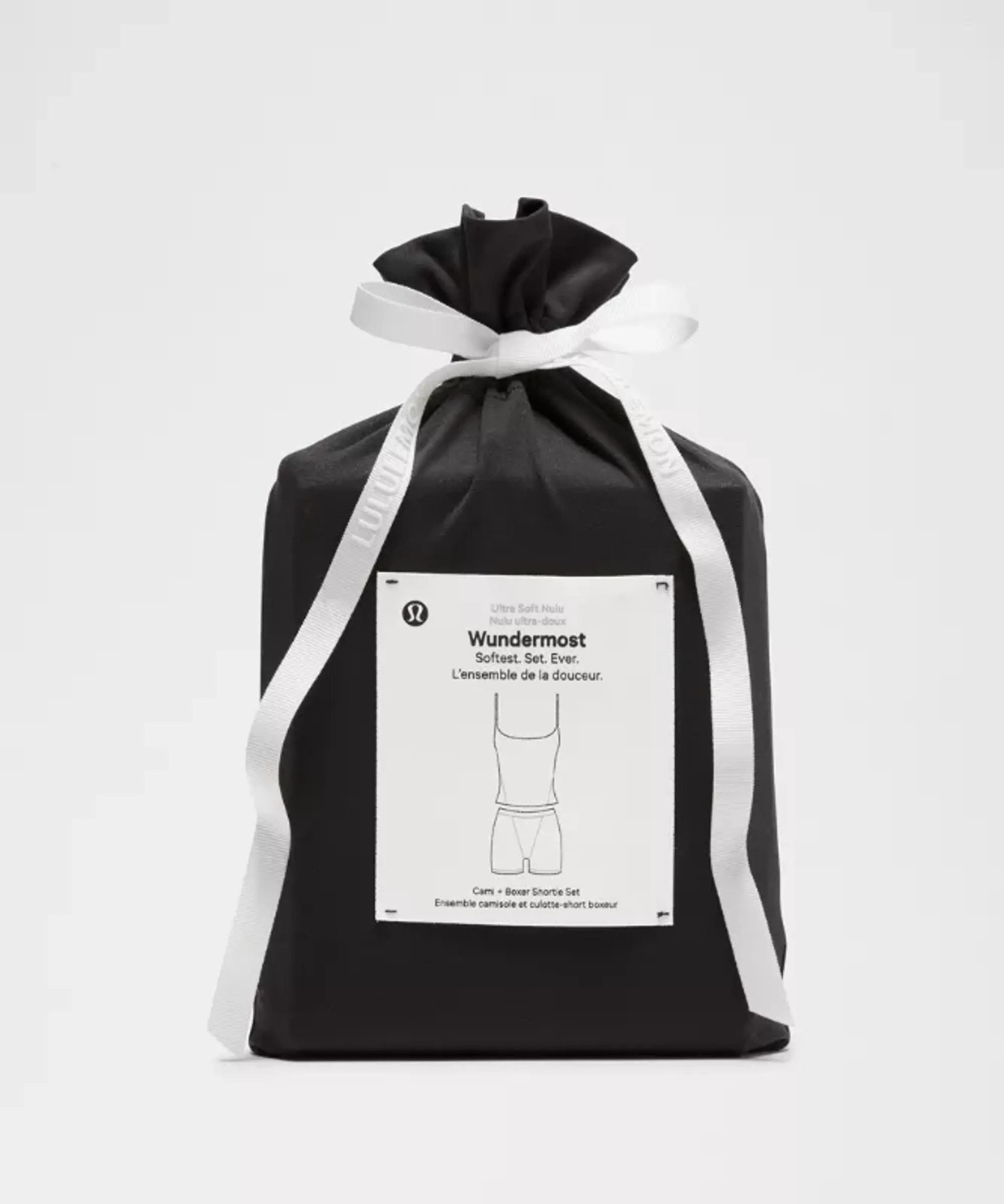 lululemon – Women's Wundermost Ultra-Soft Nulu Cami and Boxer Shortie Set – Color Black – Size Large