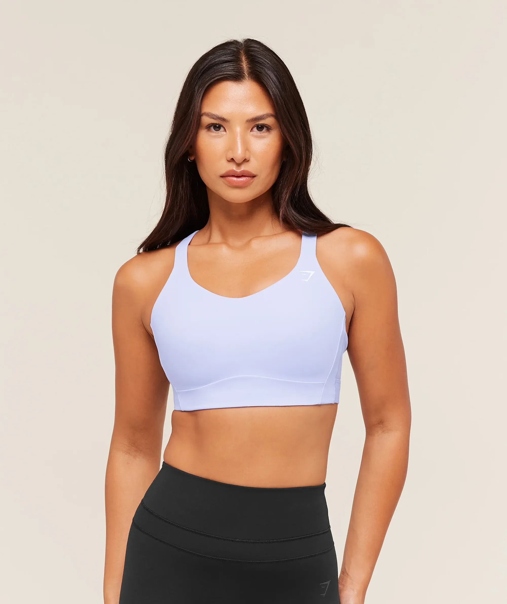  Crossover Strap High Support Sports Bra - Peri Blue