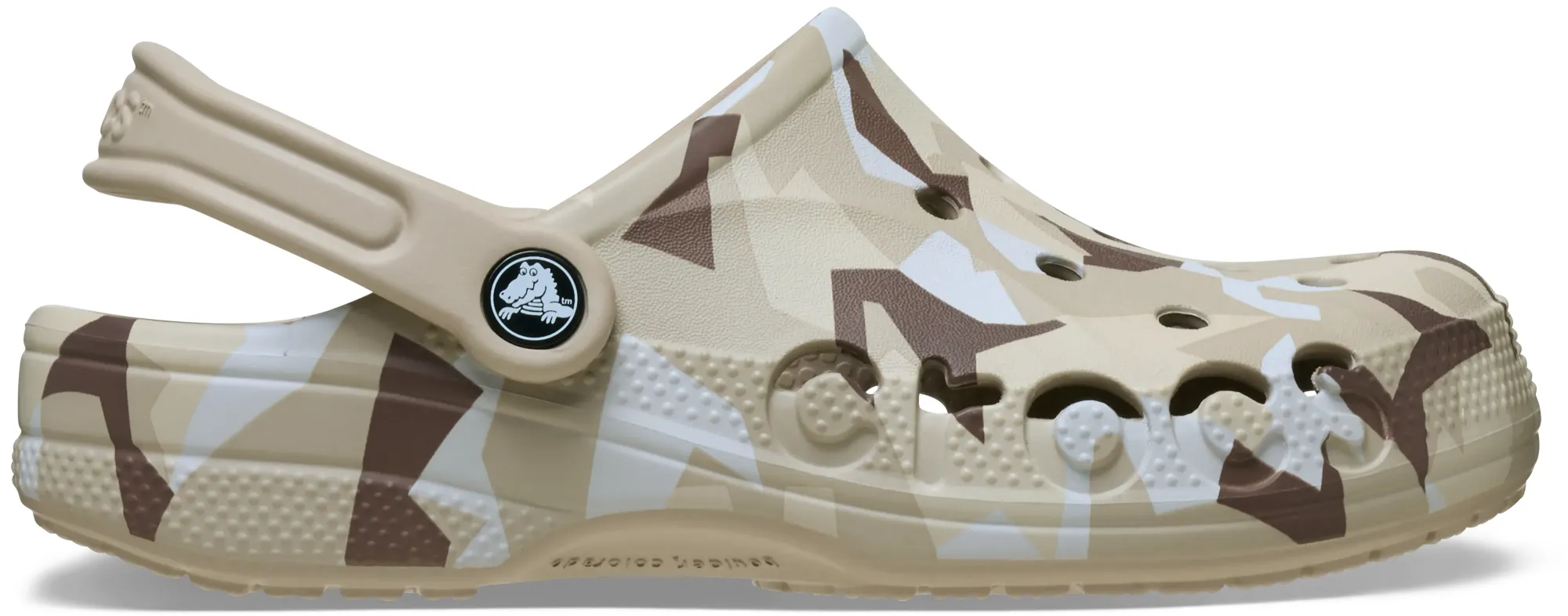 Crocs | Unisex | Baya Seasonal Printed | Clogs | Cobblestone/White | W4/M3