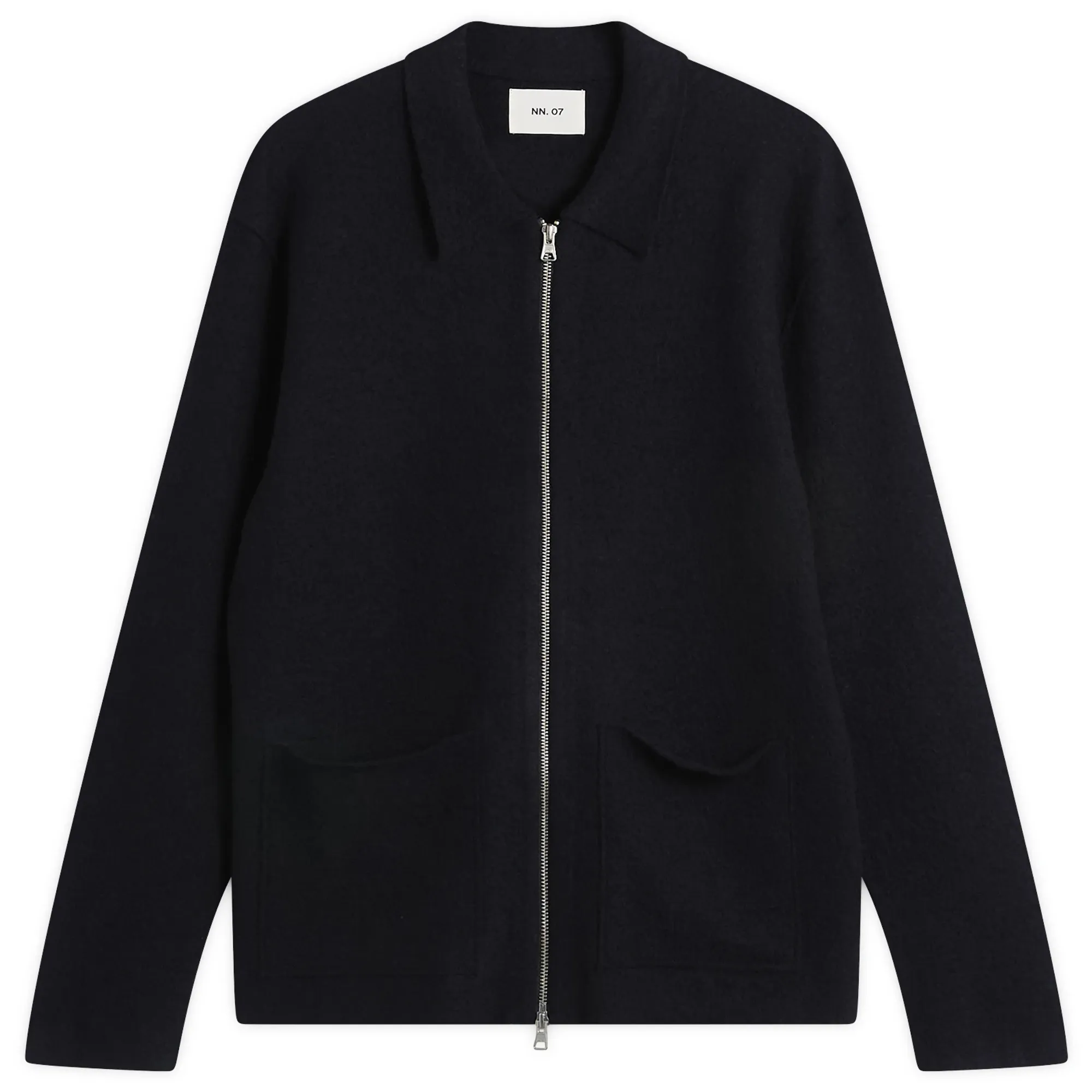 NN07 Men's Jonas Merino Zip Jacket Navy Blue