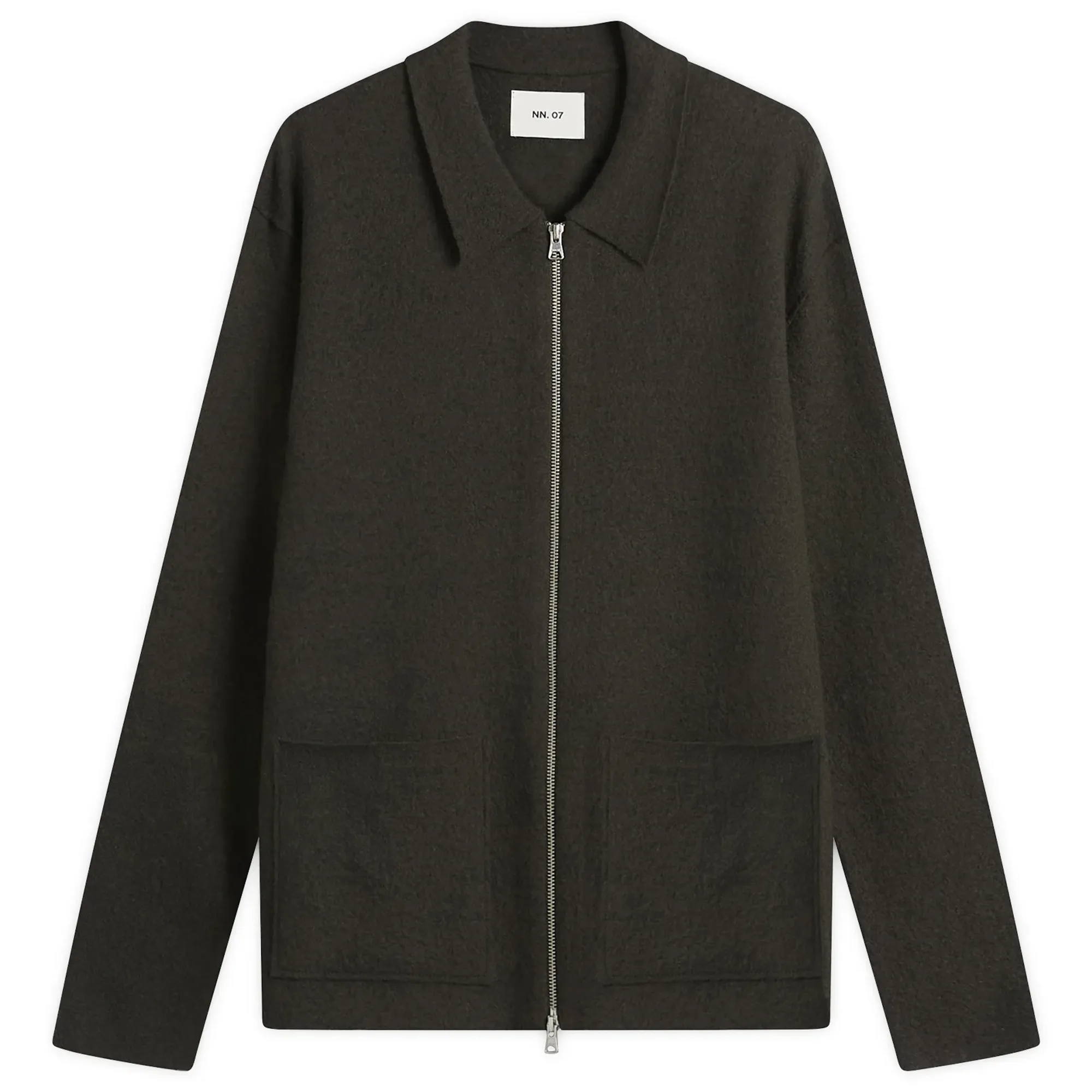 NN07 Men's Jonas Merino Zip Jacket Dark Army