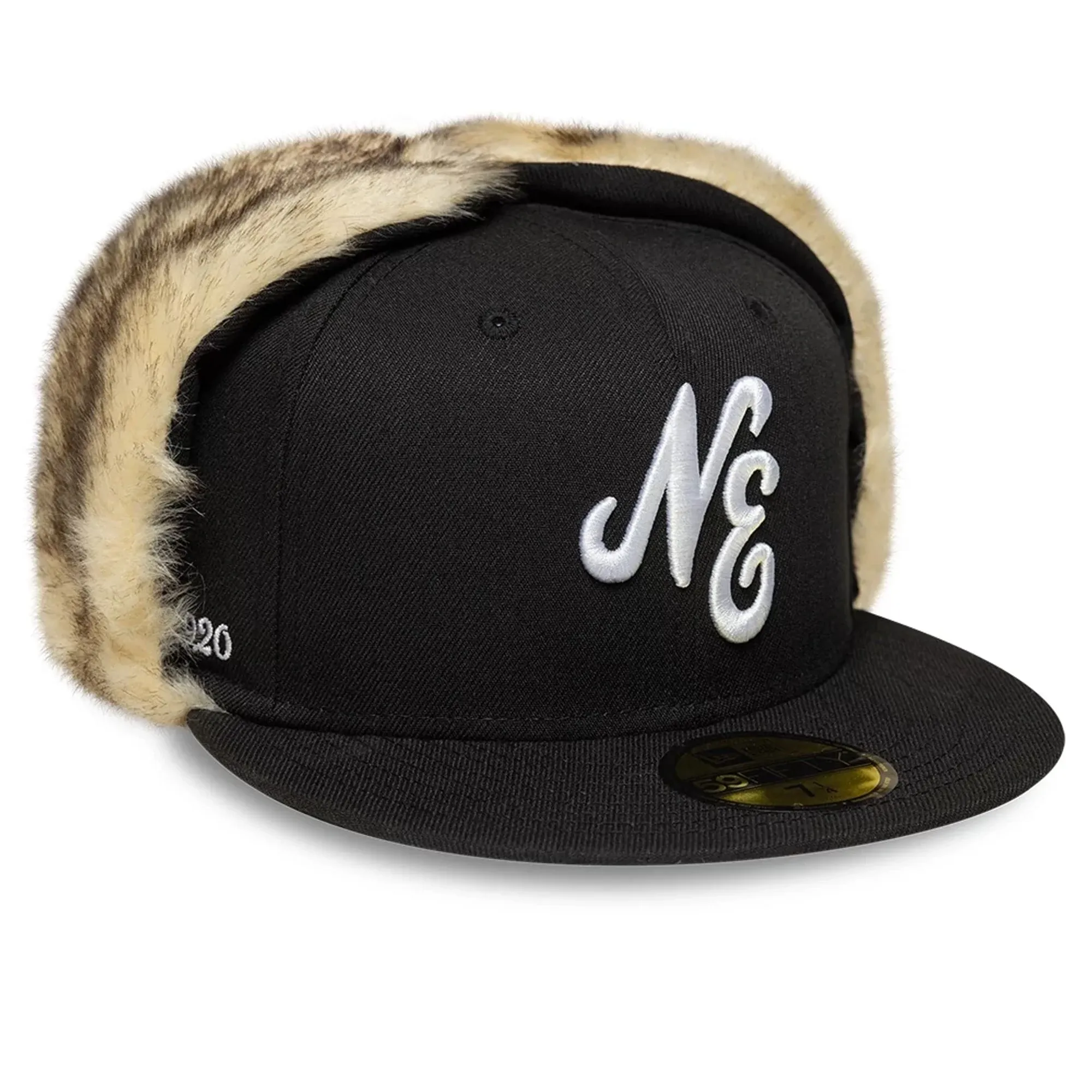 New Era Black Dogear 59FIFTY Fitted Cap adult unisex