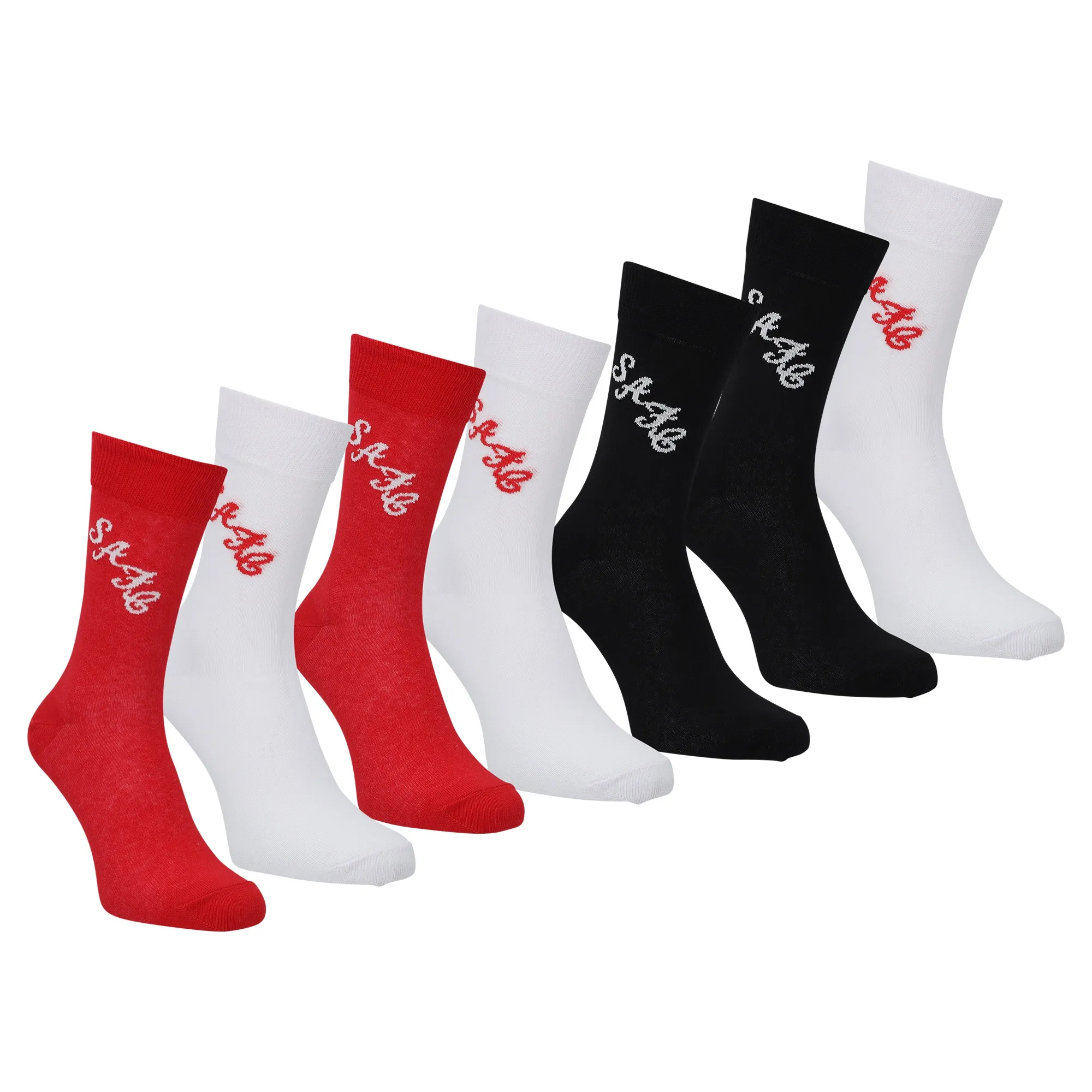 Sunderland 7 Pack Days Of The Week Socks - Red/White/Black - Adults