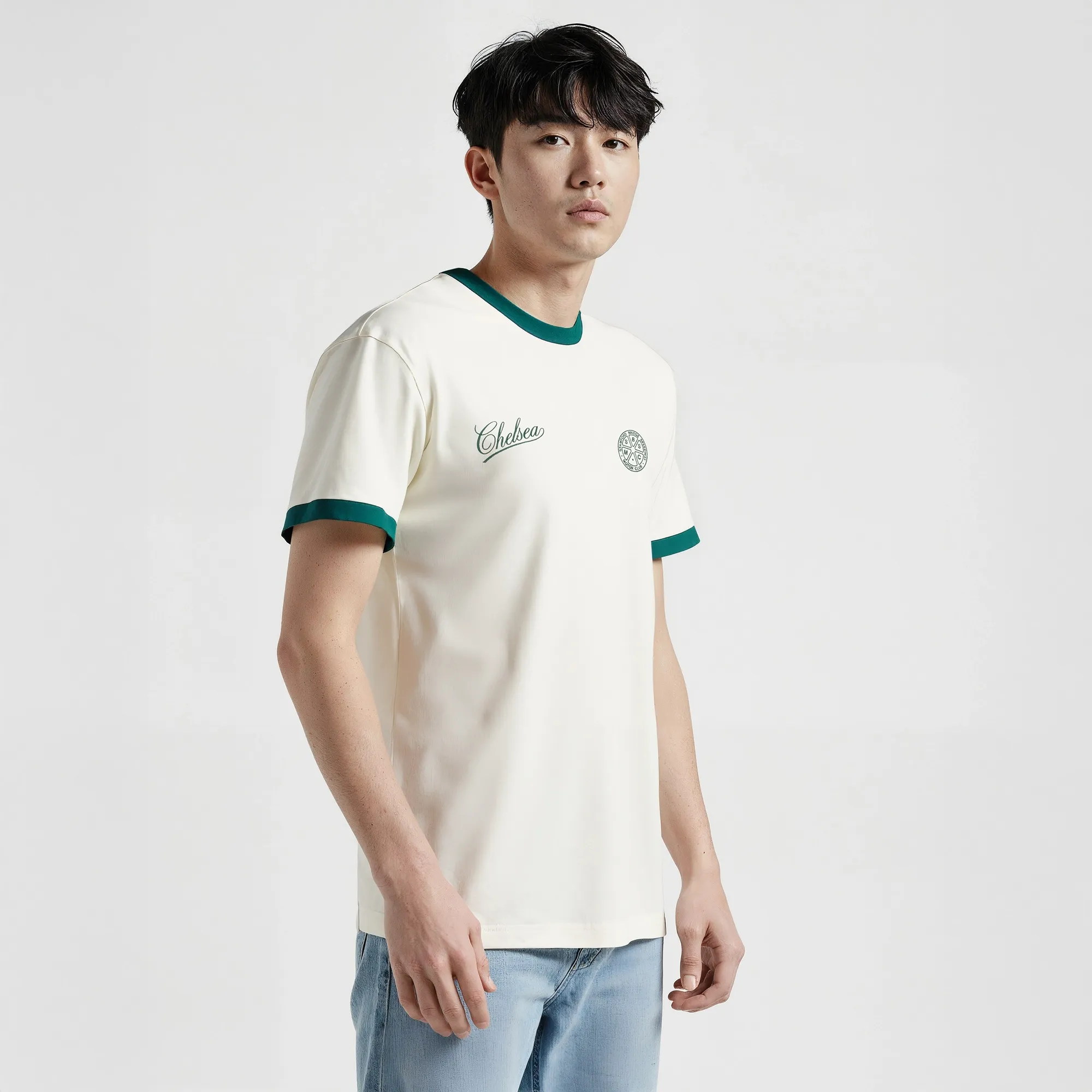 Chelsea Speedway Ringer T-Shirt - Off White