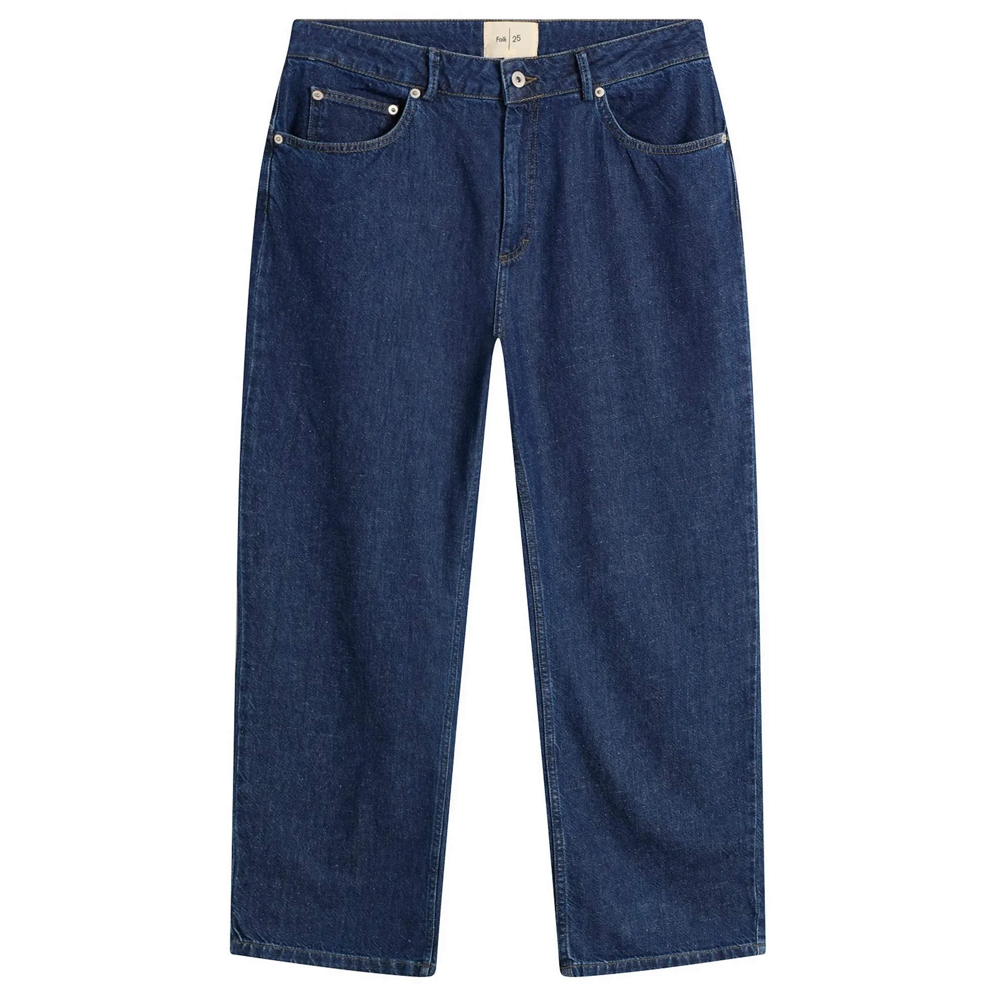 Folk Men's Barrel Leg Pant Slub Denim