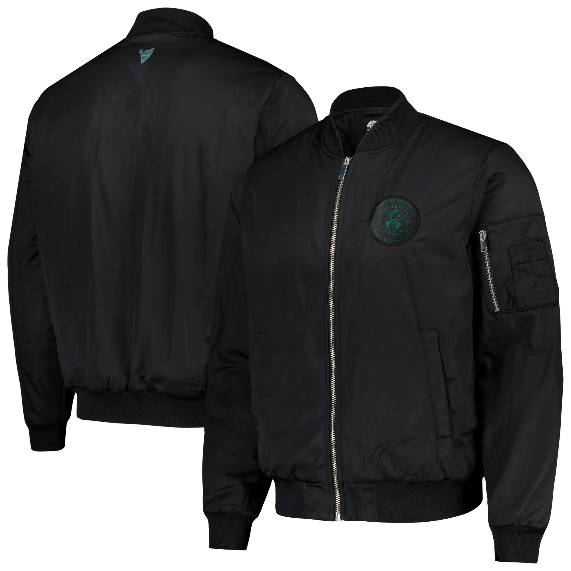 150 Years of Hibernian Bomber Jacket - Black - Unisex